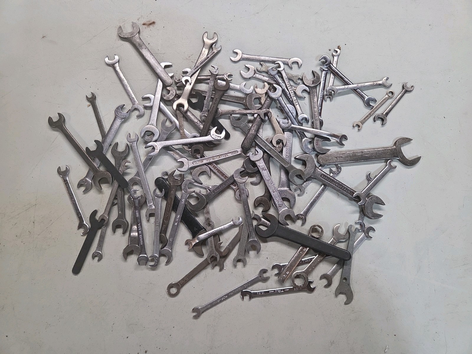 Huge Lot 80 Various Small Wrenches, Ignition Wrenches. Variety Of Brands.