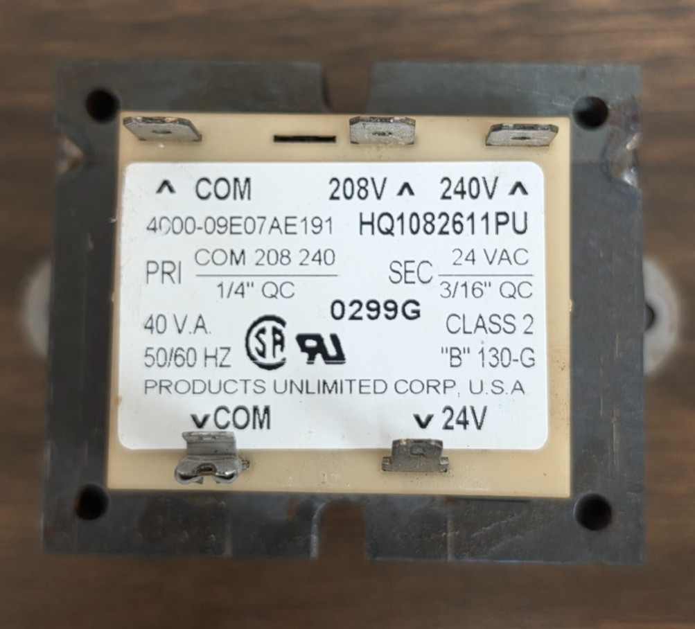 Products Unlimited Transformer 4000-09E07AE191; HQ1082611PU; *Pre-Owned*