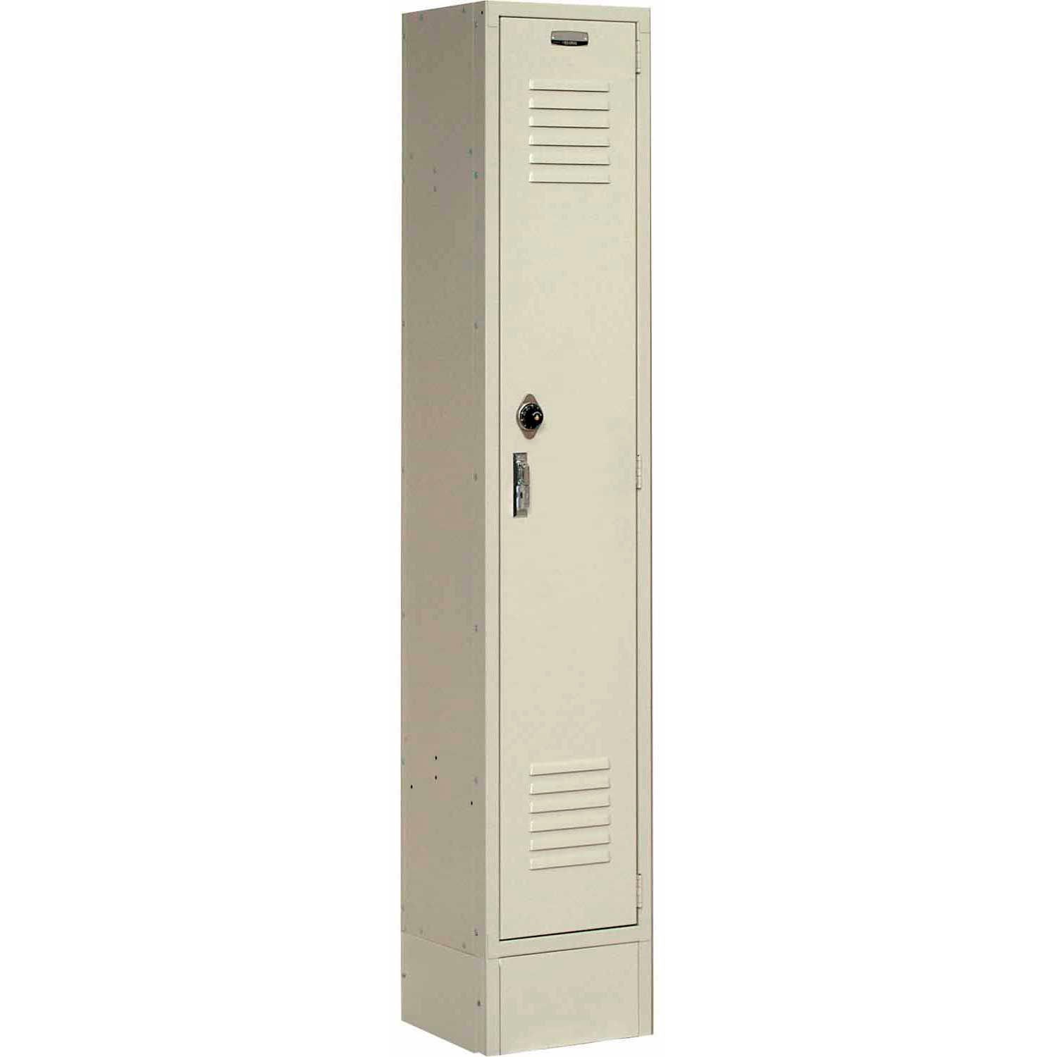 Single Tier Locker 12x18x60 1 Door Unassembled Tan