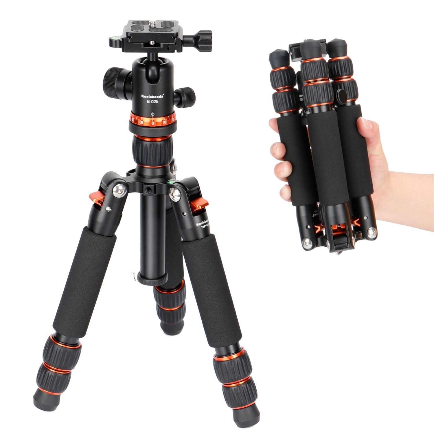 Mini Tabletop Tripod With 360 Ball Head Aluminum Portable Camera Stand Adjust...