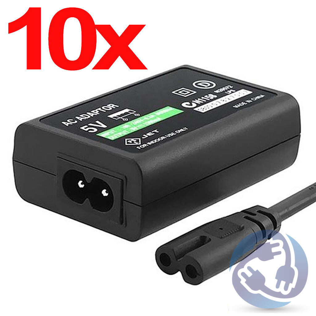 LOT 10X Sony PS Vita USB Data Sync Cable AC Adapter Home Power Supply Charger