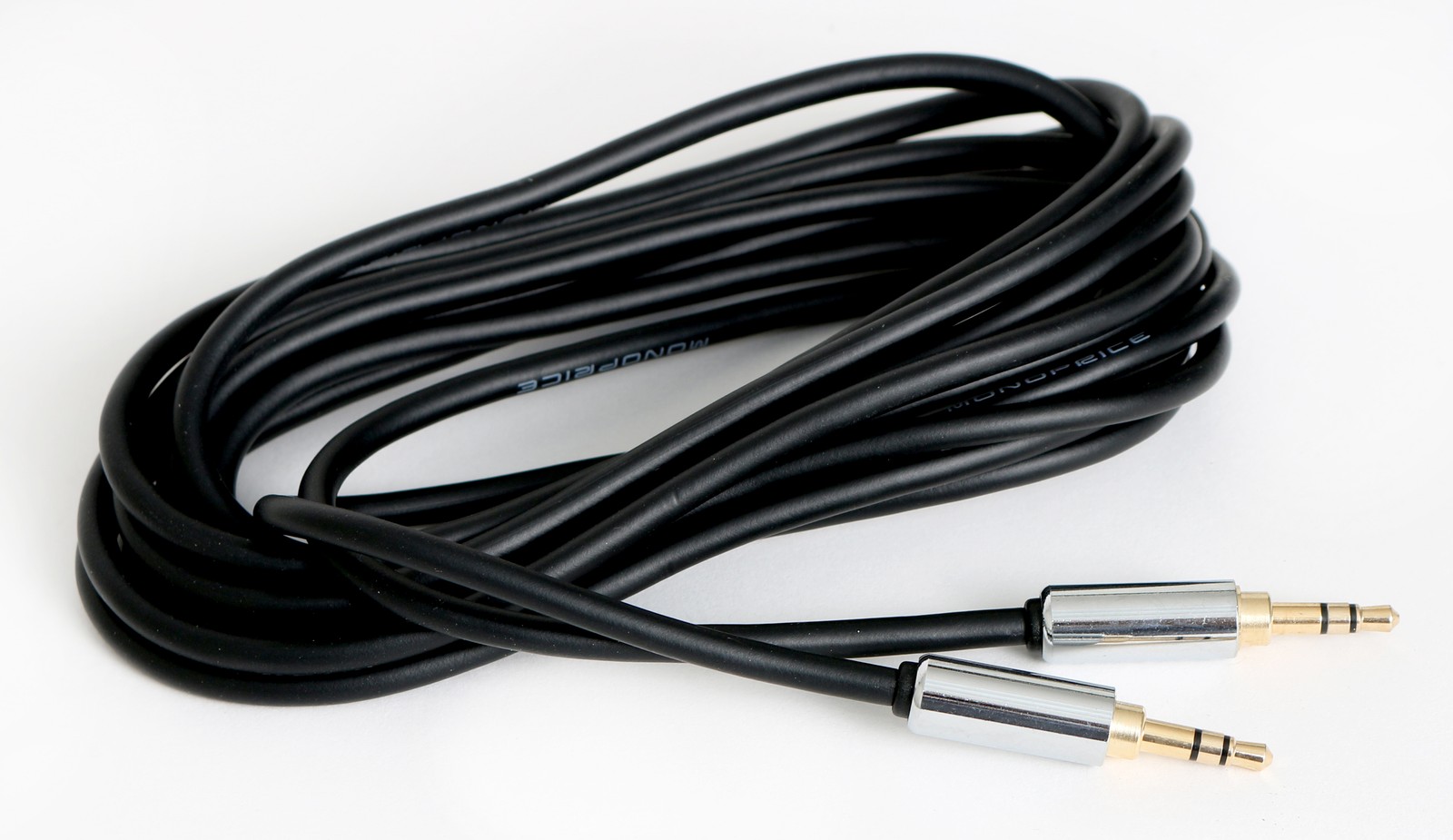 10ft Mobile 3.5mm Stereo Audio Cable - Gold Plated - Male to Male Auxiliary Cord