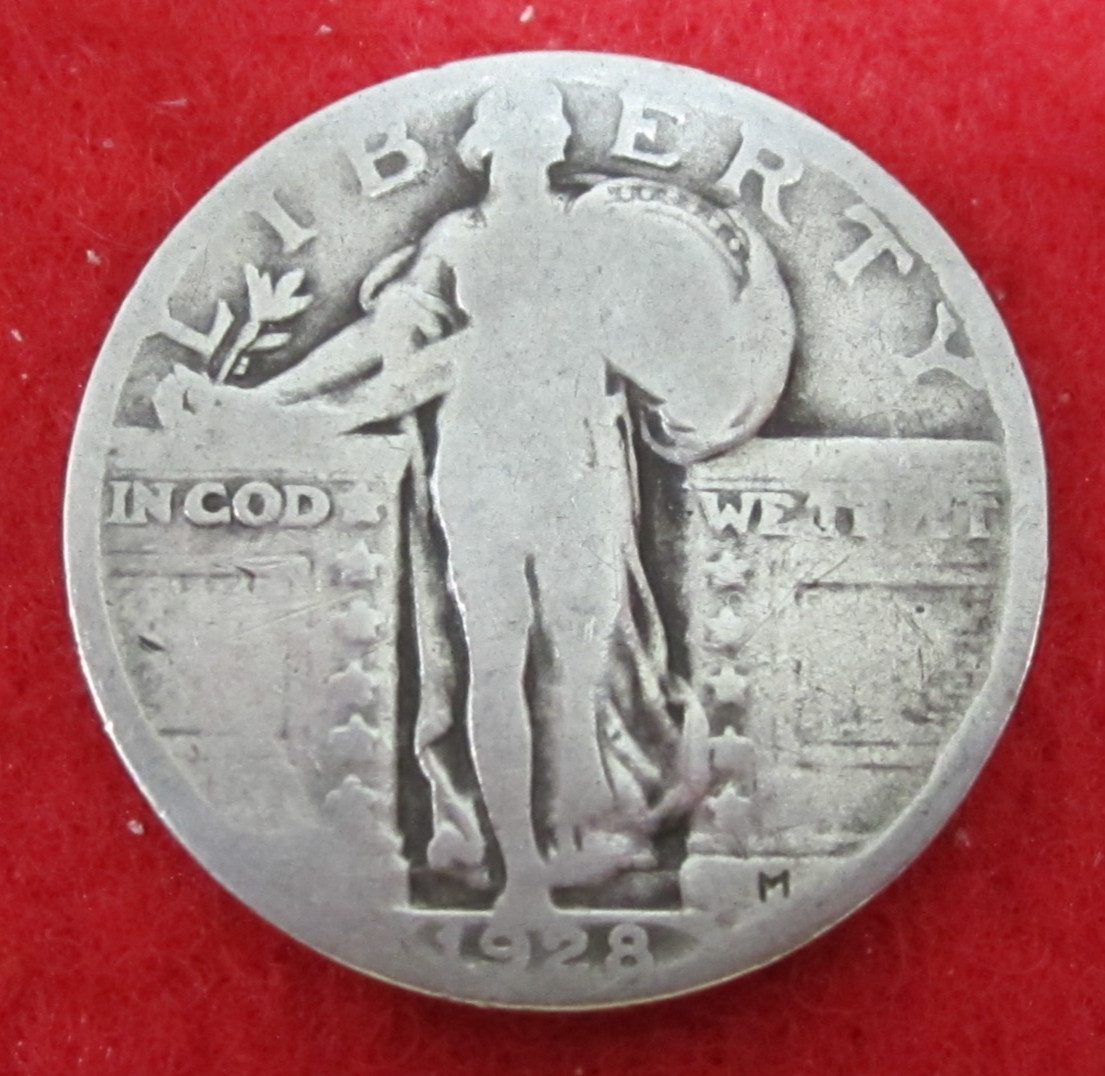 1928 (P) Standing Liberty Silver Quarter - Circulated - Actual Coin K19