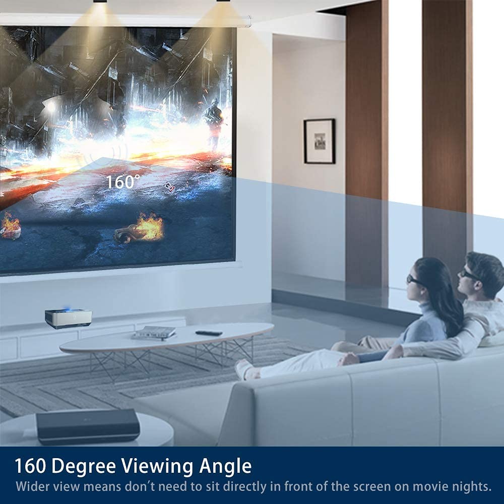 120" Motorized Projector Screen Electric Diagonal Automatic Projection 4:3 HD...