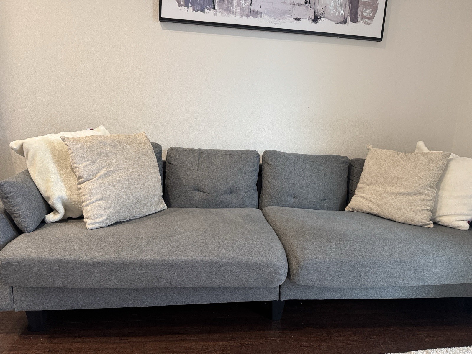 Linnzi 101'' Upholstered Sectional Sofa With Storage Ottoman