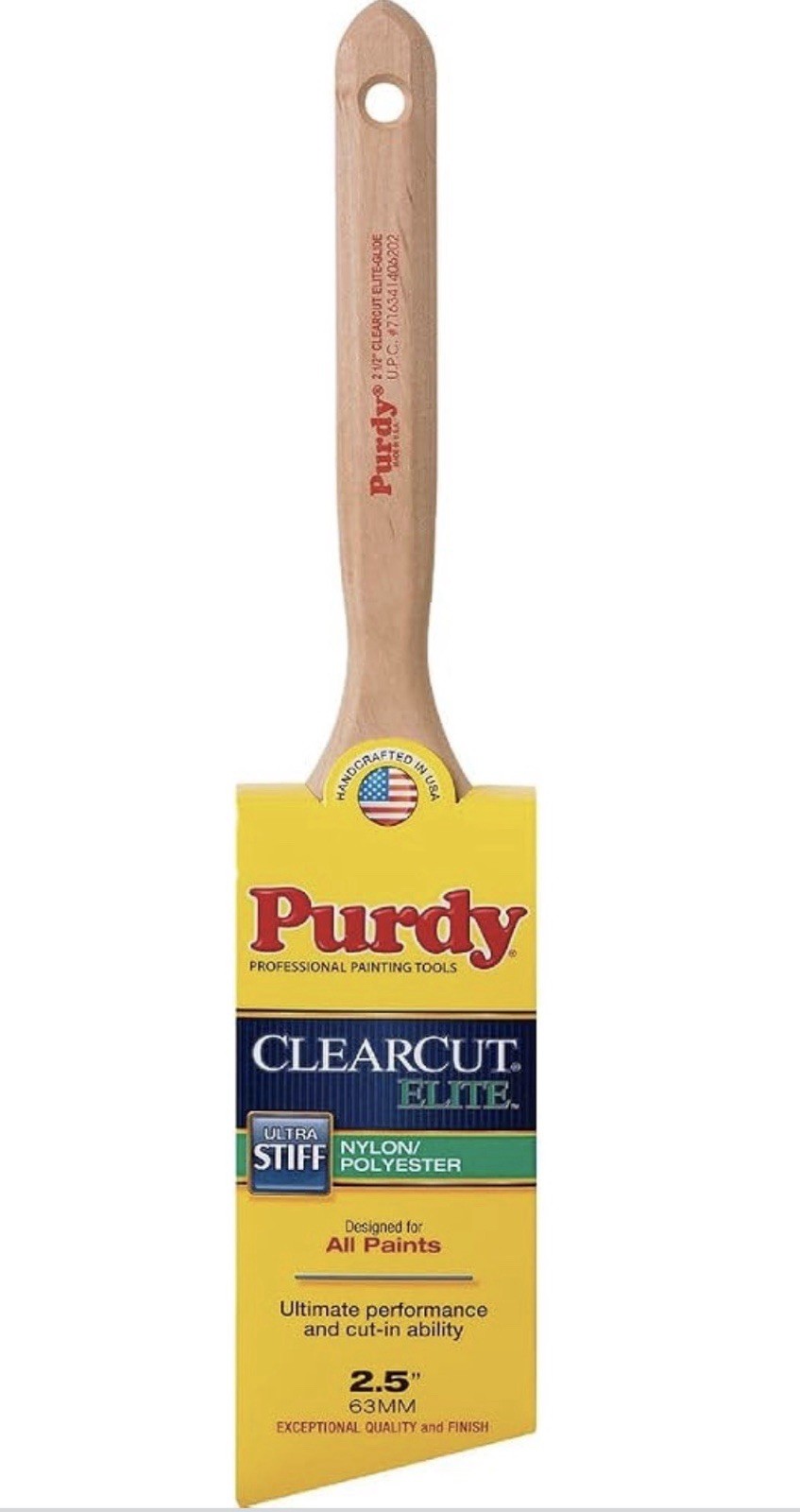 Purdy Clearcut Elite Glide 2.5” Trim Paint Brush Nylon Poly 144152825