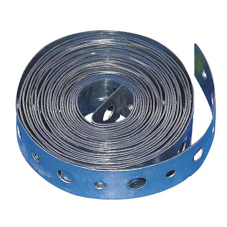 304Ss Perforated Hanging Strap, 10 Ft. L, 24Ss10-10