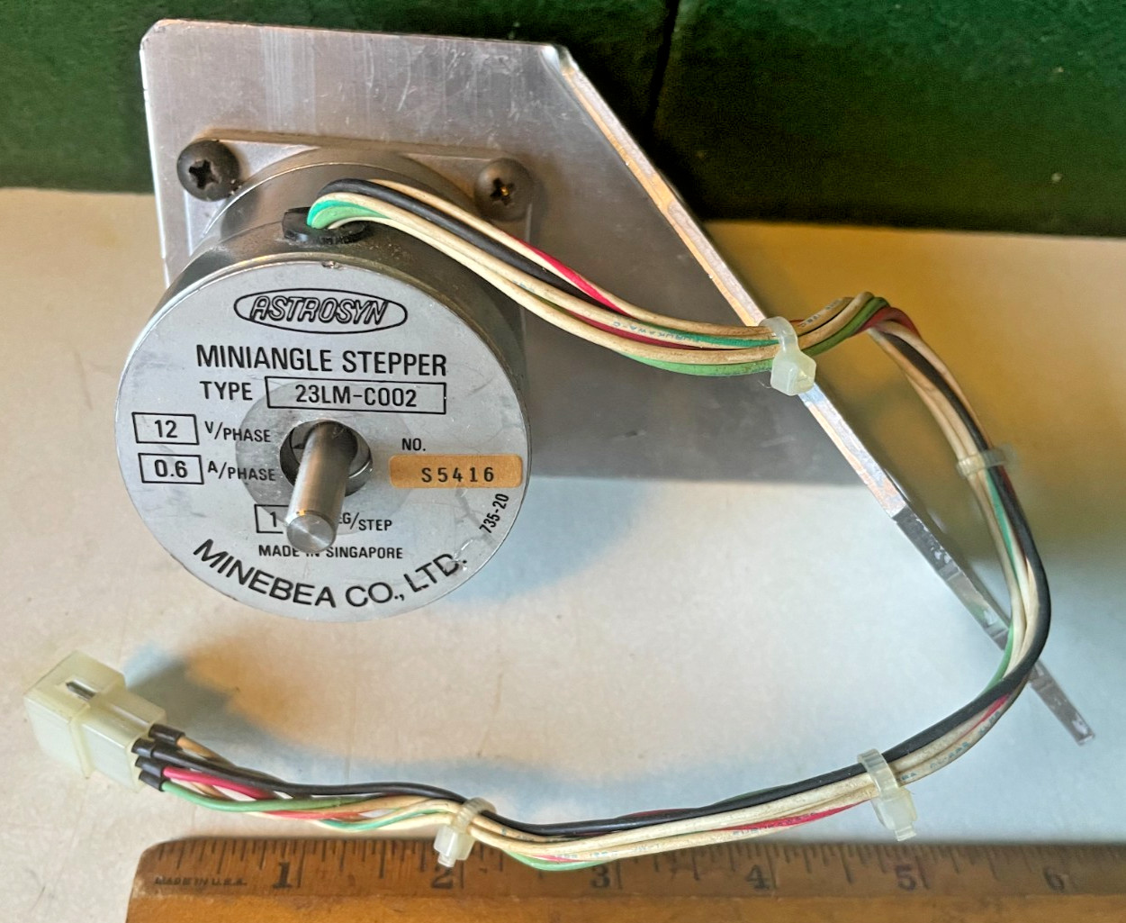 Minibea Astrosyn Miniangle Stepper Motor Type 23LM-C002,12 Volt 1.8 Degrees/Step