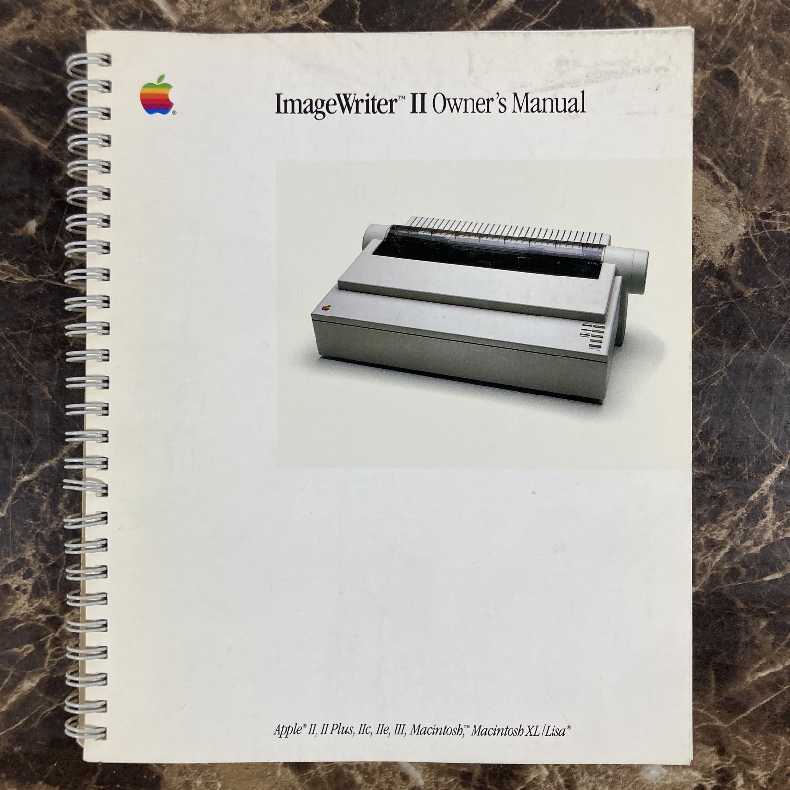 Apple ImageWriter II Printer Owner's Manual Guide Apple II Mac Macintosh 1985