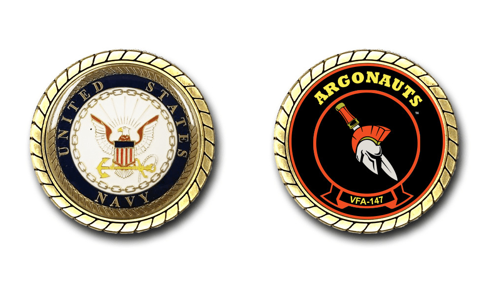 VFA-147 Argonauts US Navy Squadron Challenge Coin Officially Licensed