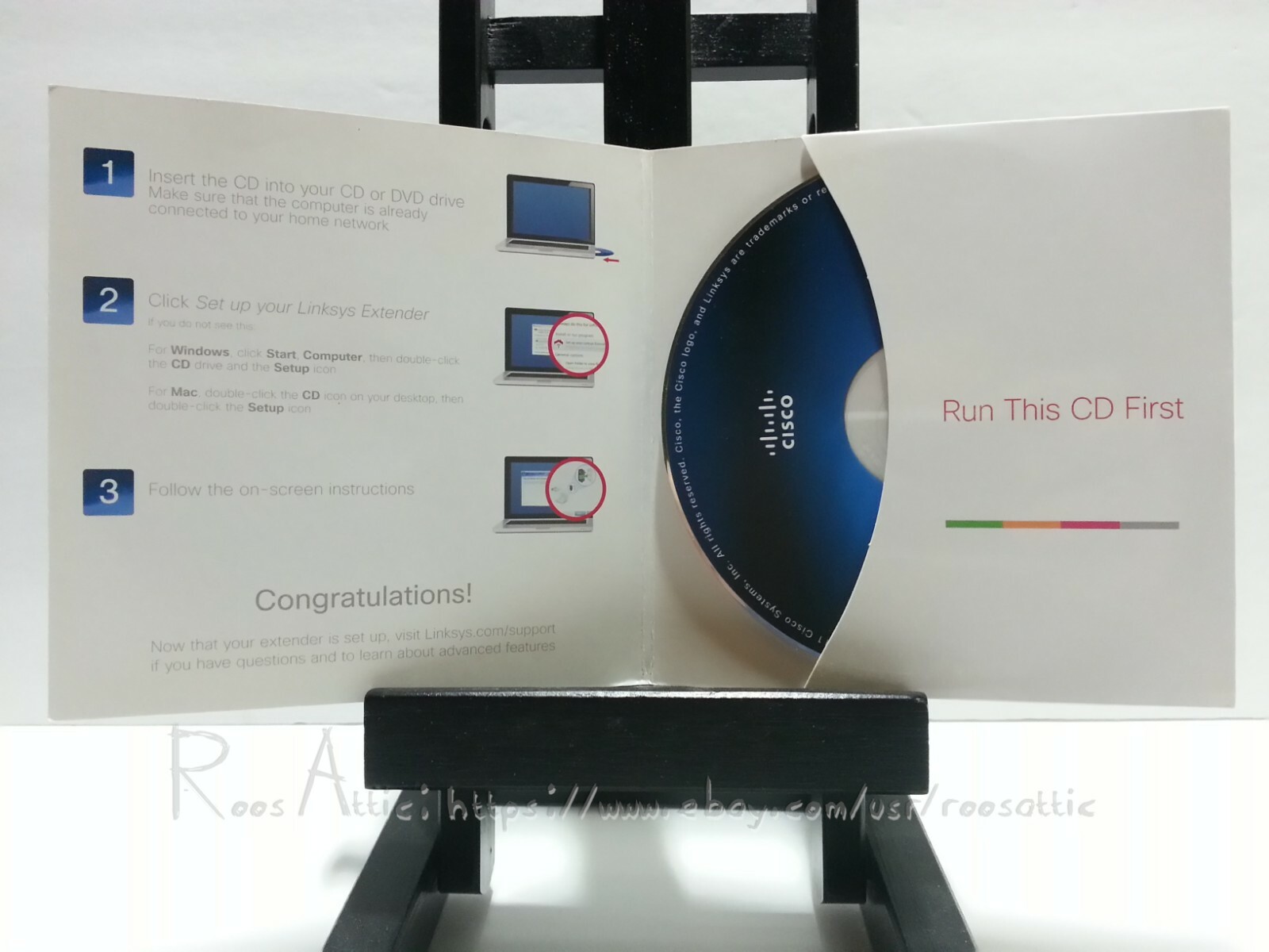 Cisco Linksys RE1000 Wireless N-Range Extender Software Install & Setup CD v1.0