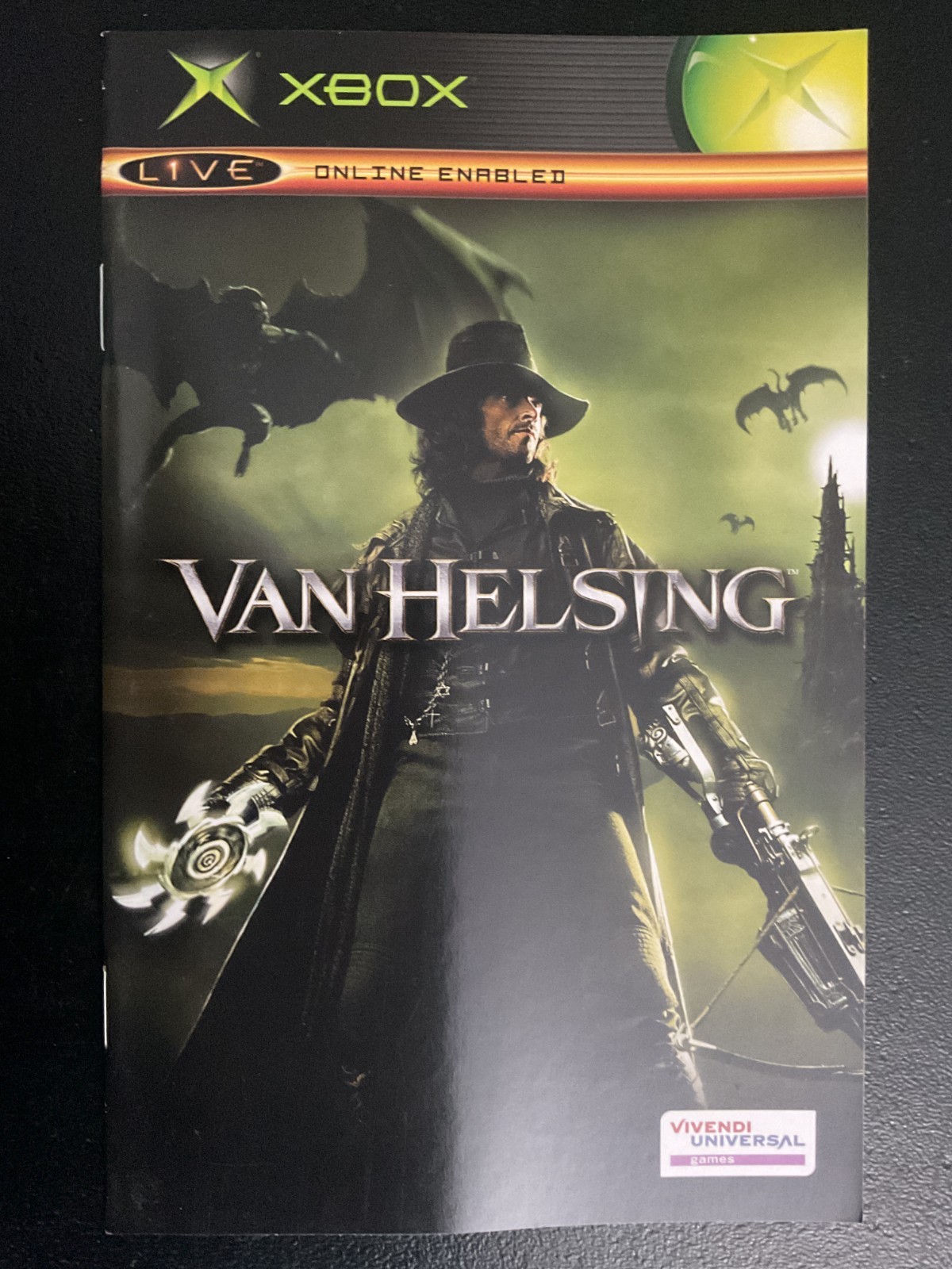Van Helsing Microsoft XBOX Instruction Manual Only