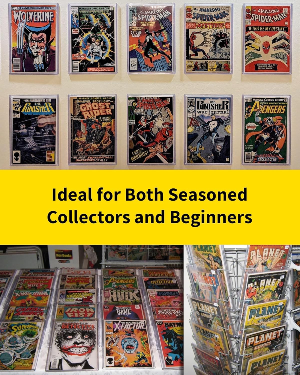 100 Pack Comic Book Top Loaders Protector Hard