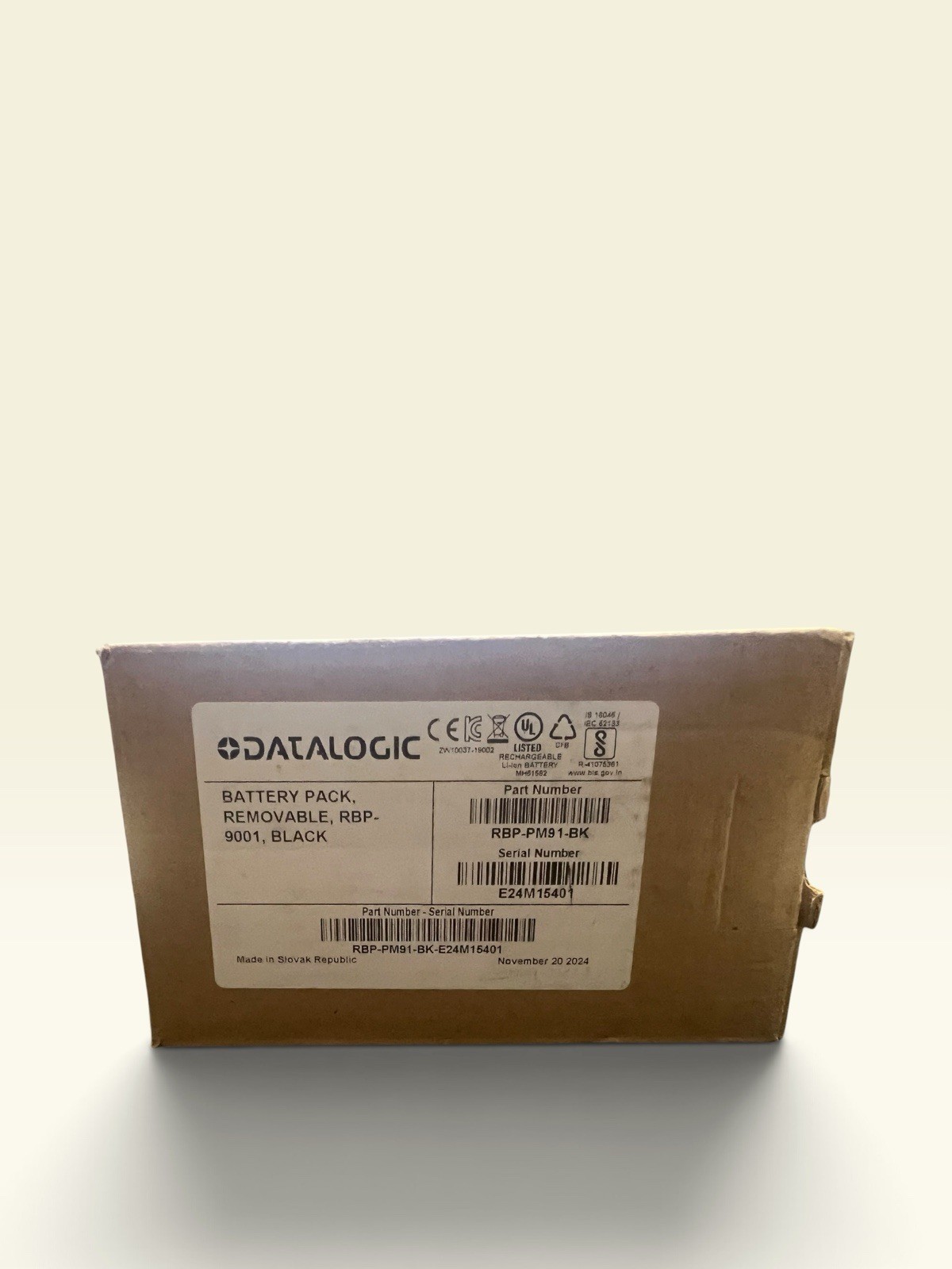 RBP-PM91-BK Datalogic Barcode Scanner Battery Pack