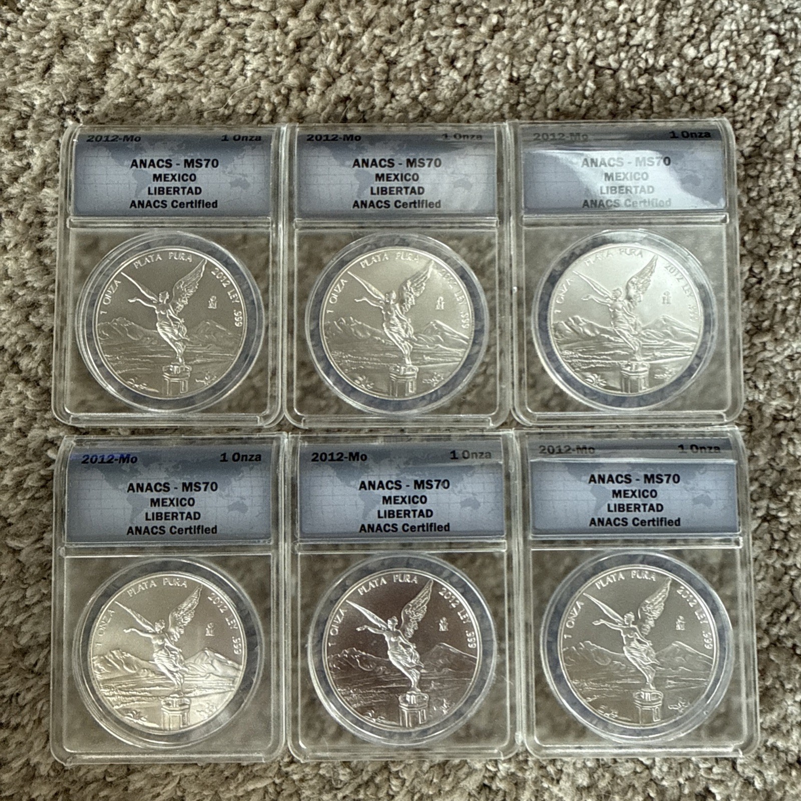 2012 Mo México Libertad 1 Onza ANACS MS70 6 Available
