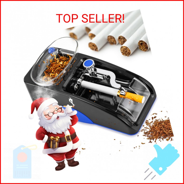 NEWTRY Cigarette Rolling Machine, Automatic Roller, Electric Mini Tobacco Inject