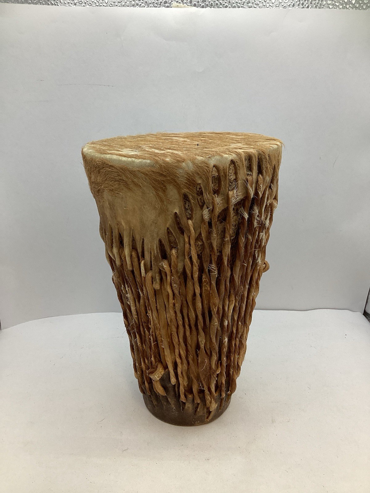 African Style Wooden Bongo Drum (8” Tall)