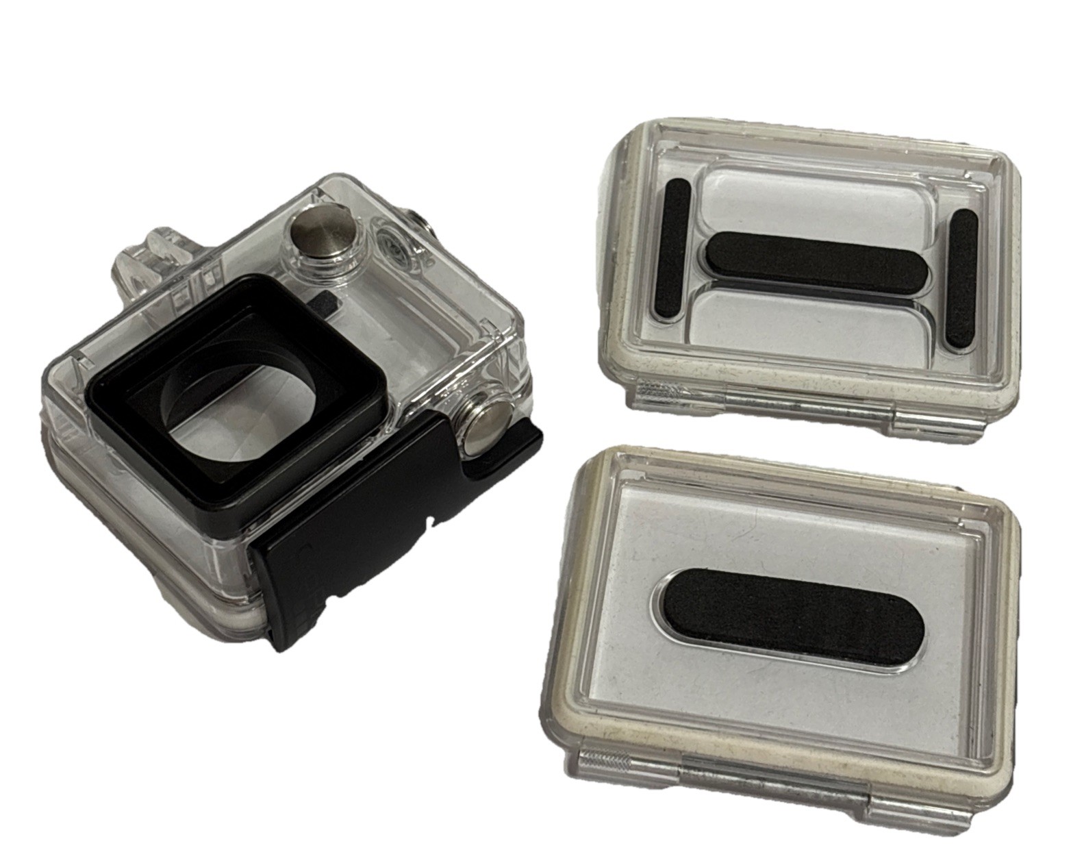 Waterproof GoPro HERO plastic hard case  housing OEM w/ 2 extra backing panels