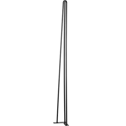36 Inch Black Hairpin Table Legs Set of 4 Durable Steel for DIY Furniture Pro...