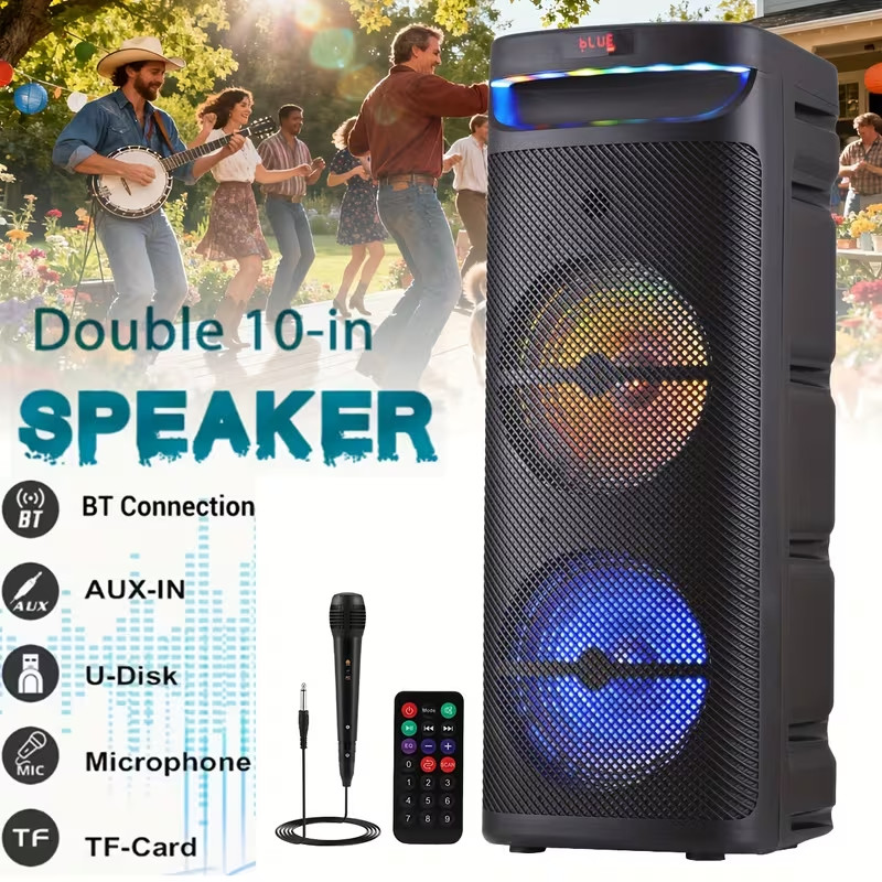 All-in-One 1000W Karaoke Speaker Wireless Mic TWS Bluetooth