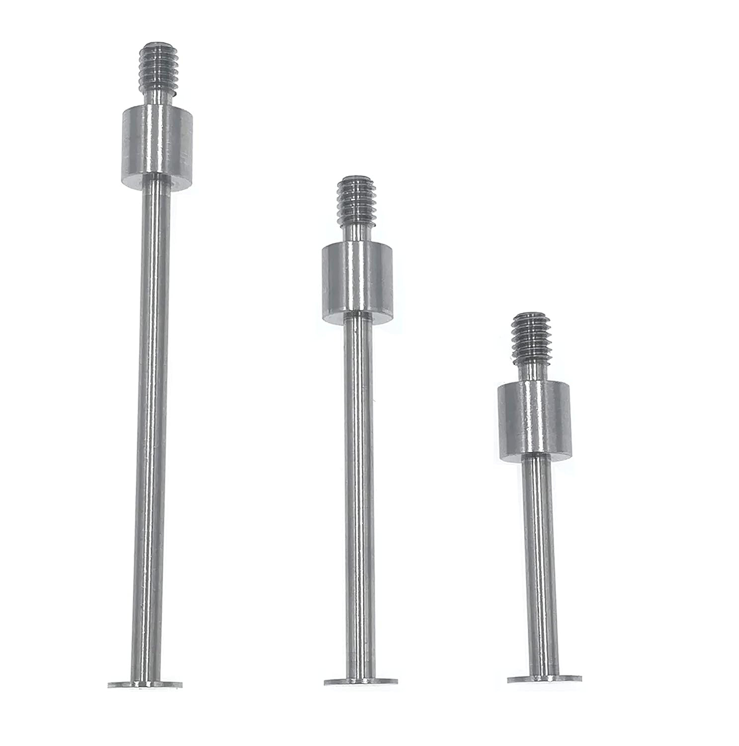 Dial Indicator Flat Contact Points Set - 0.4mm Depth, 5mm Diameter, 4-48 UNF