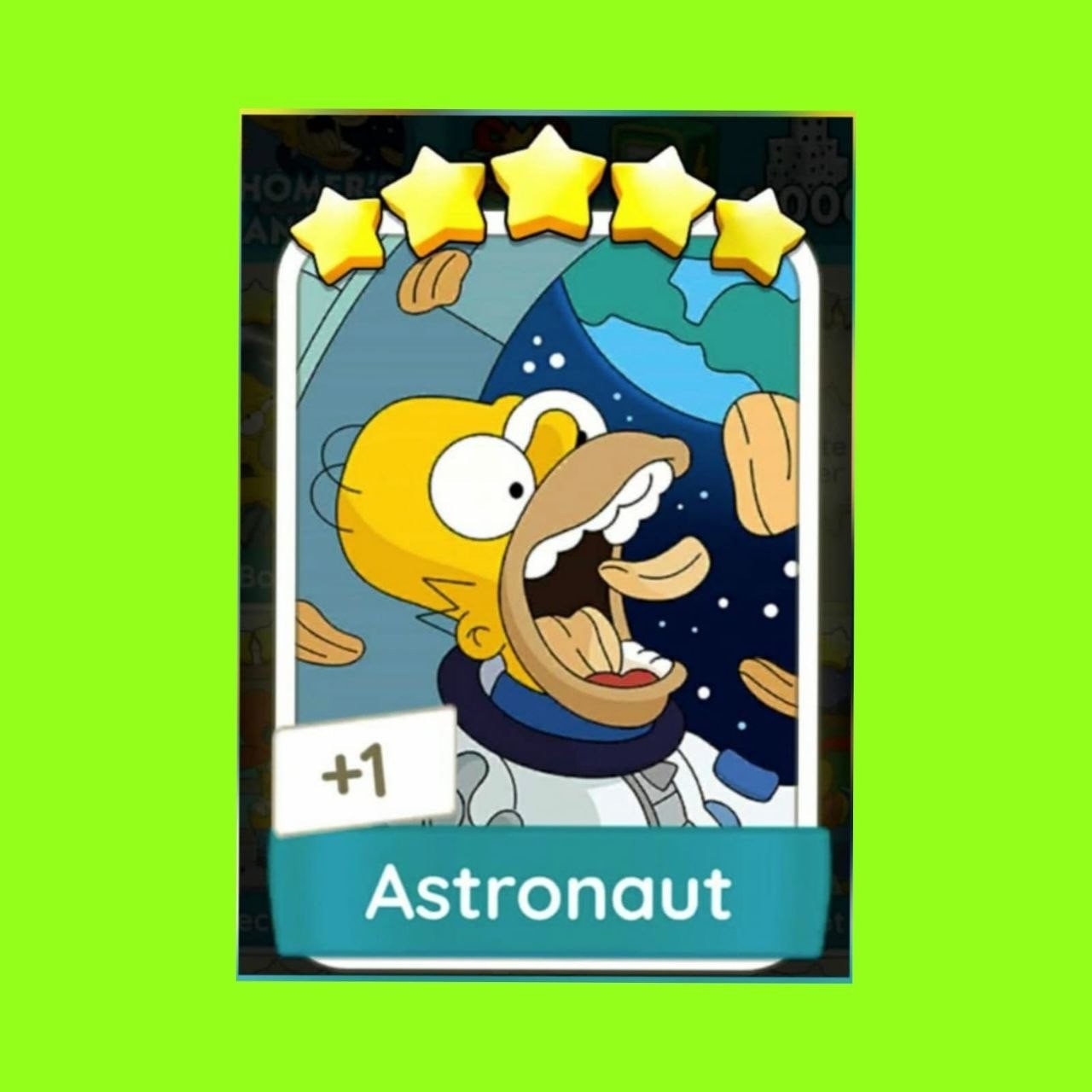 1 X Astronaut ( ⭐⭐⭐⭐⭐ ) - Set 19 - Mono_poly_Go Stickers - Suppar Service