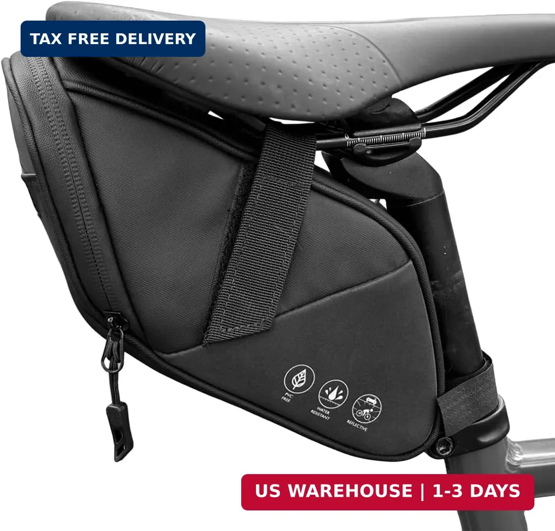 Bike Seat Bag, Water Resistant Bicycle Saddle Bag Under Seat, Cycling Seat Pack