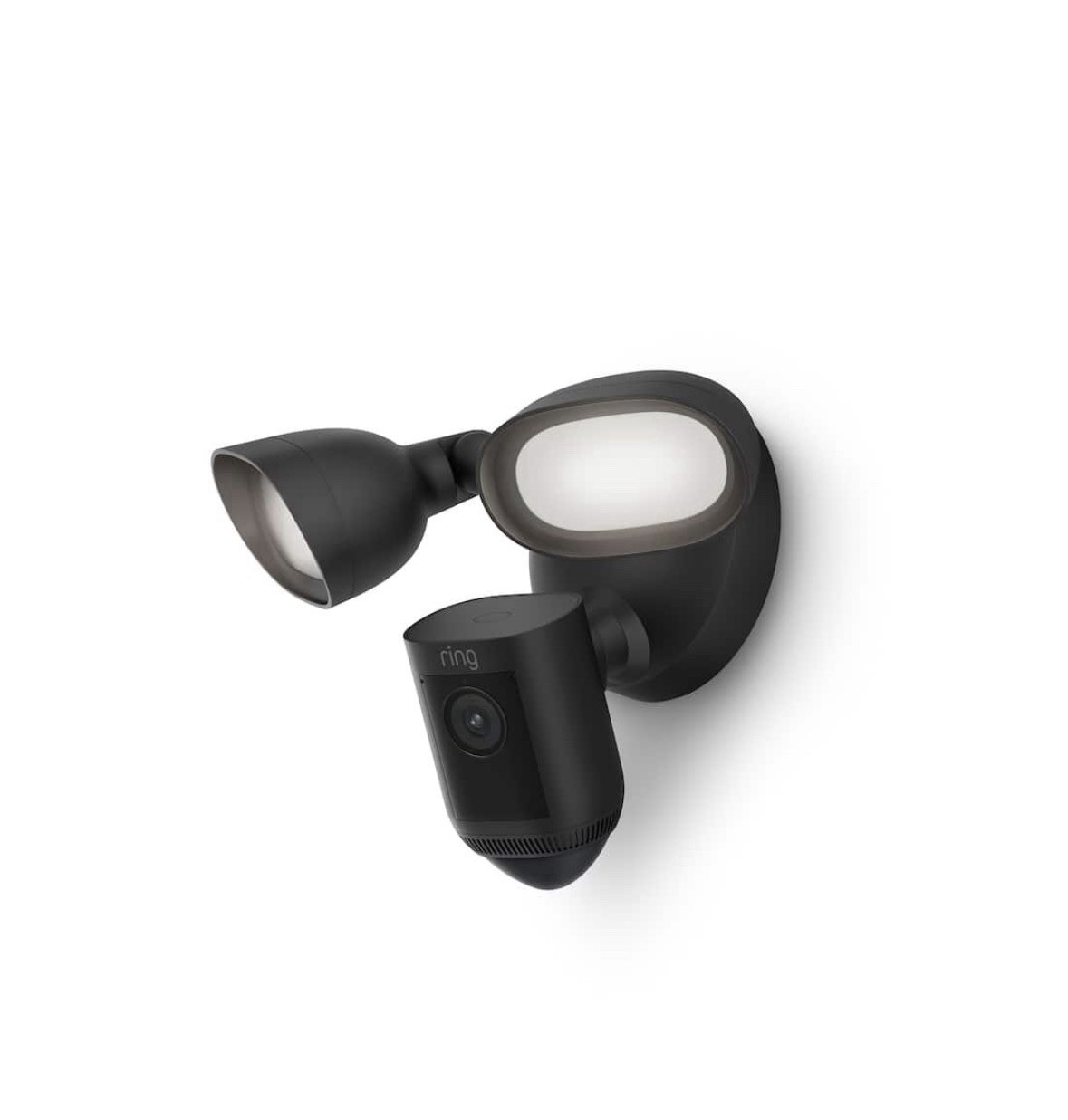 Floodlight Cam Pro with 2K Video and Ring Vision, 2 LED Lights, Dual Band Wi-Fi