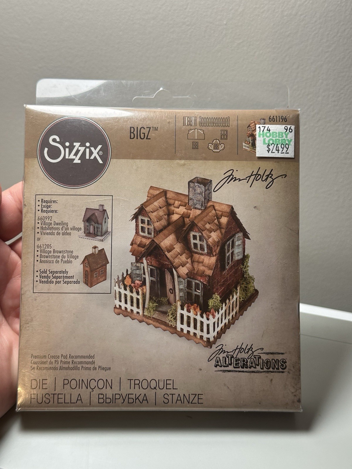 Tim Holtz Alterations Village Bungalow Metal Cutting Die 661196 Sizzix Bigz