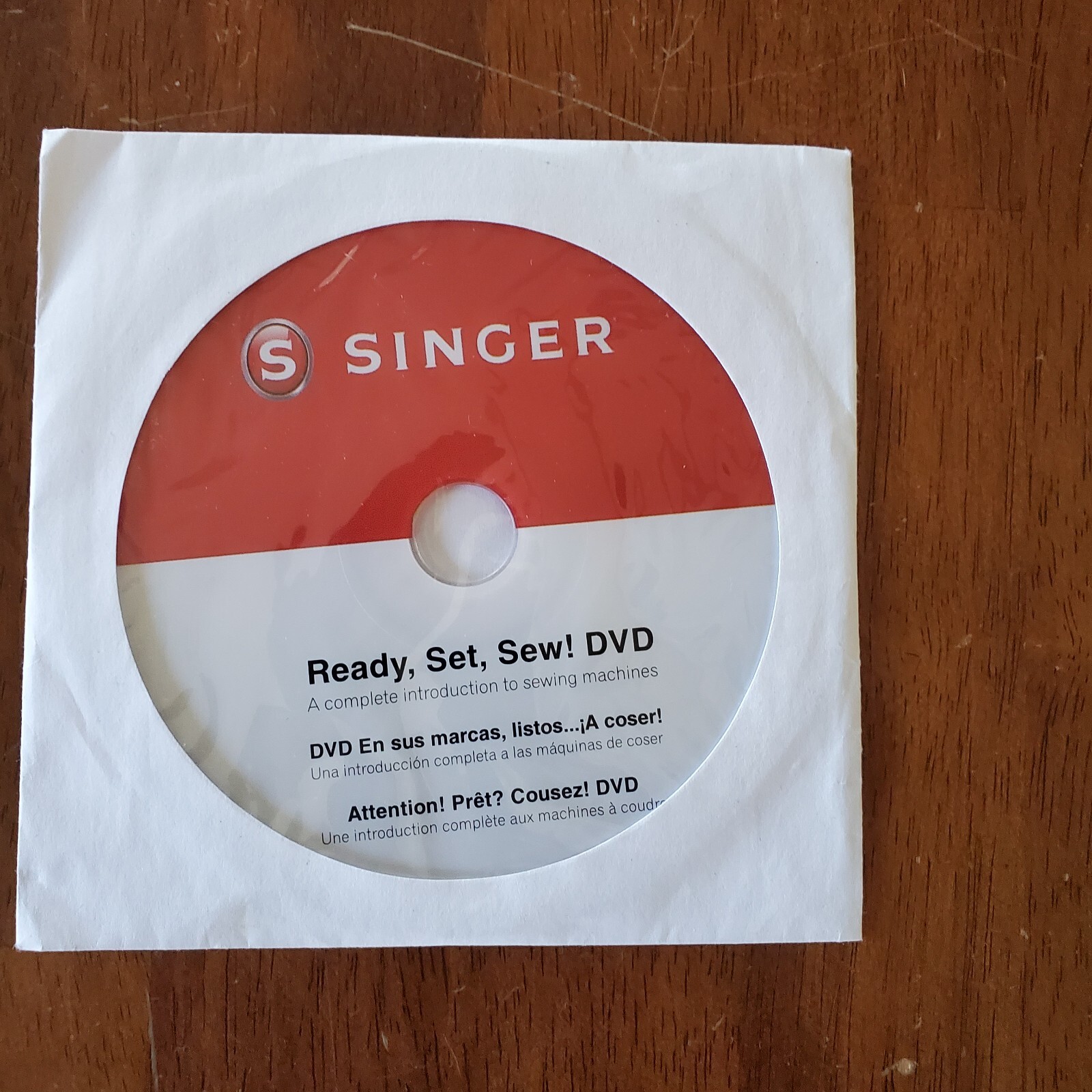 Singer Ready Set Sew Instruction DVD Untested