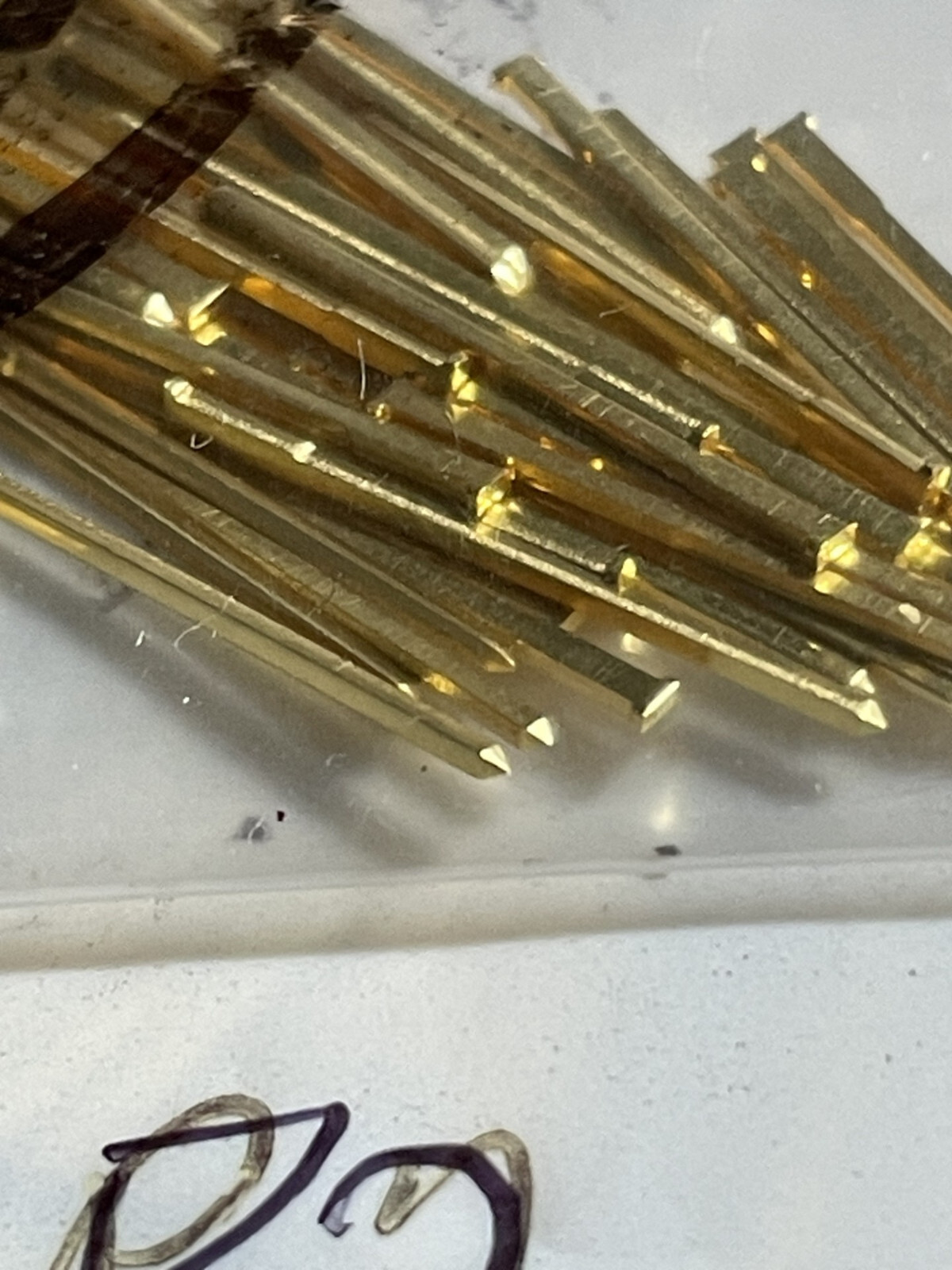 A lot of 5, or 10 or 25 of Augat PIN SOCKET, p/n 314-17P2 with gold finish