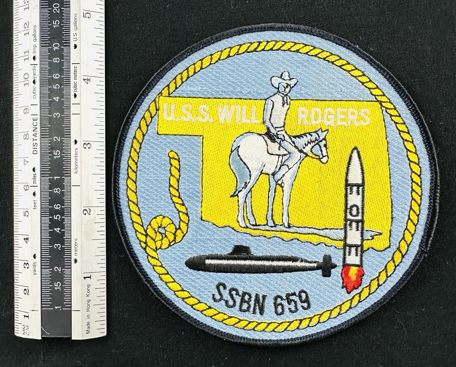 USN Submarine Patch - USS Will Rogers - SSBN 659