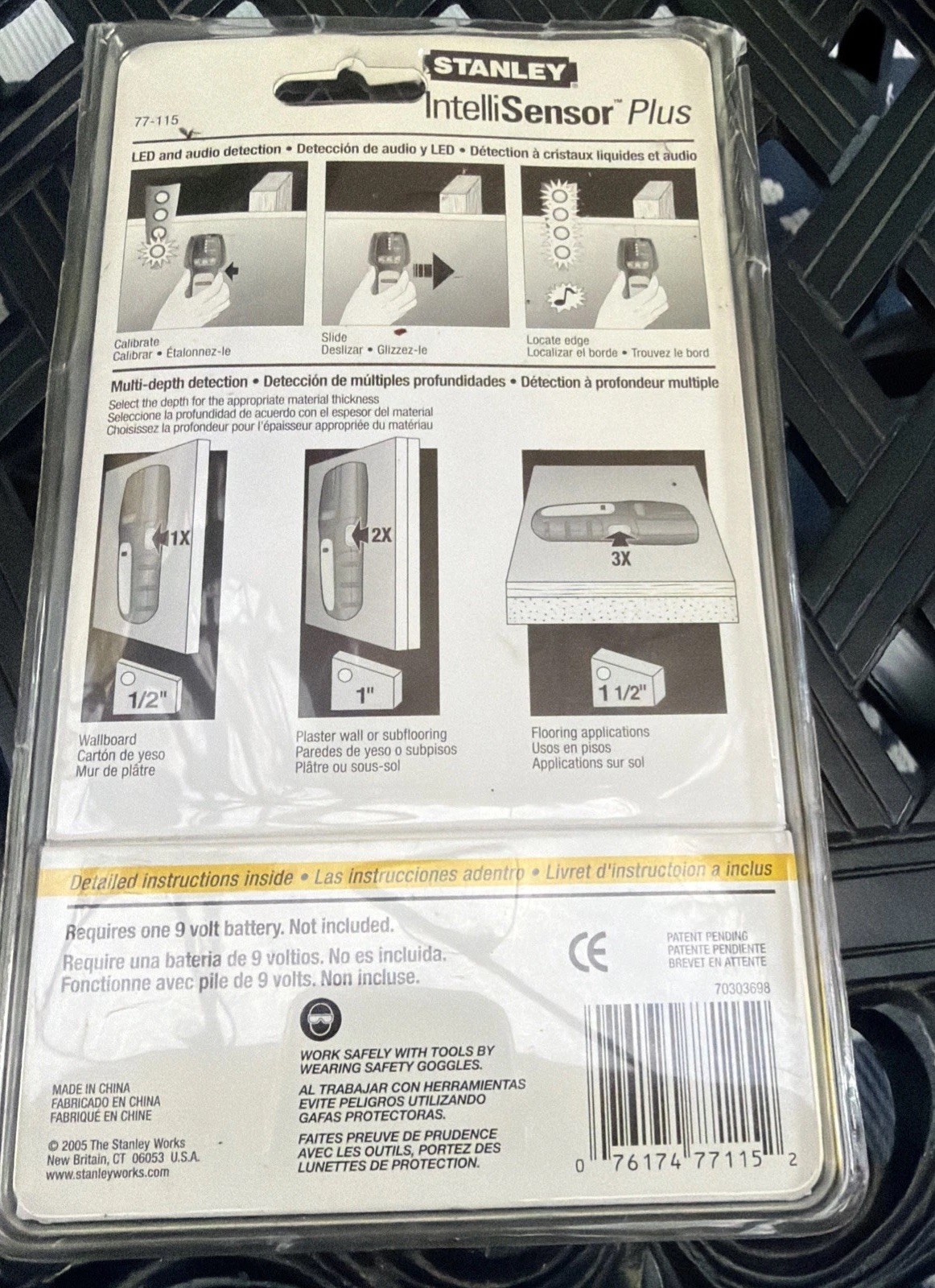 STANLEY IntelliSensor Plus Electronic Stud Finder Sensor Model 77-115