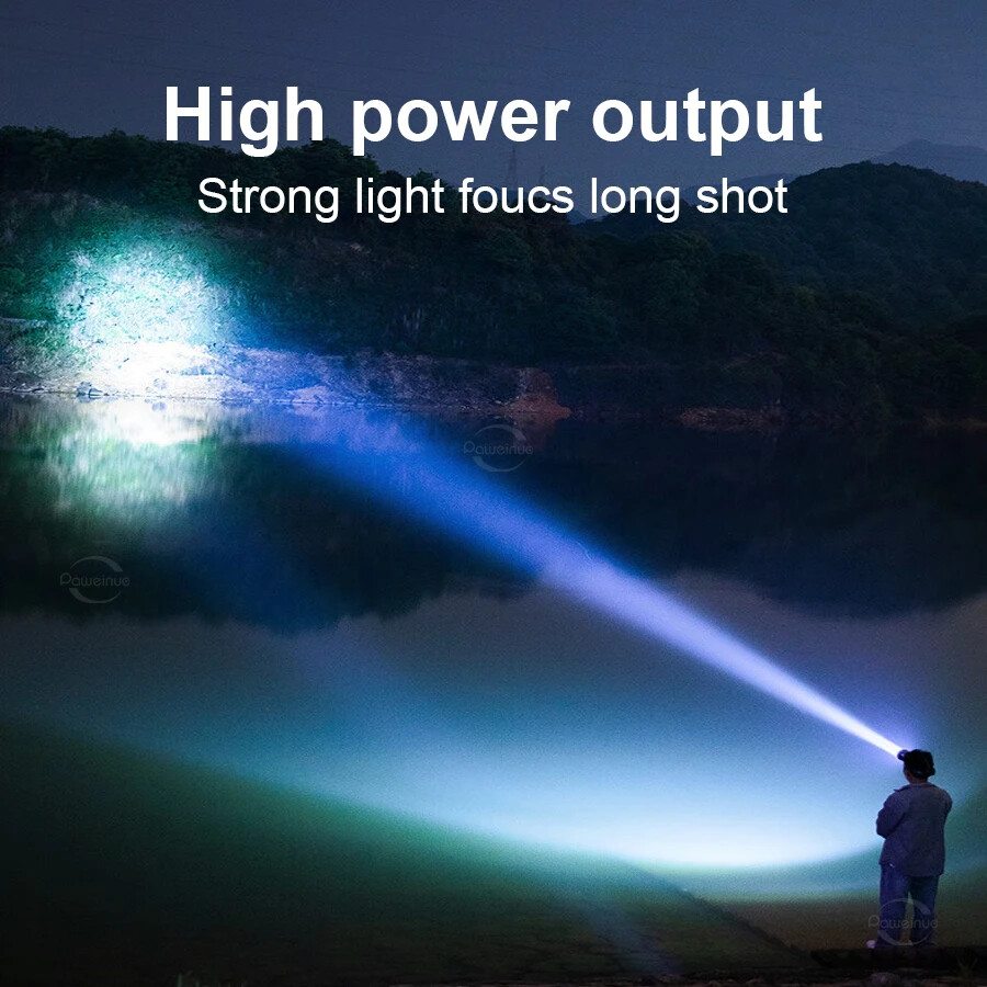 20000LM Super Powerful Diving Headlamp Rechargeable Diving Professional Light US