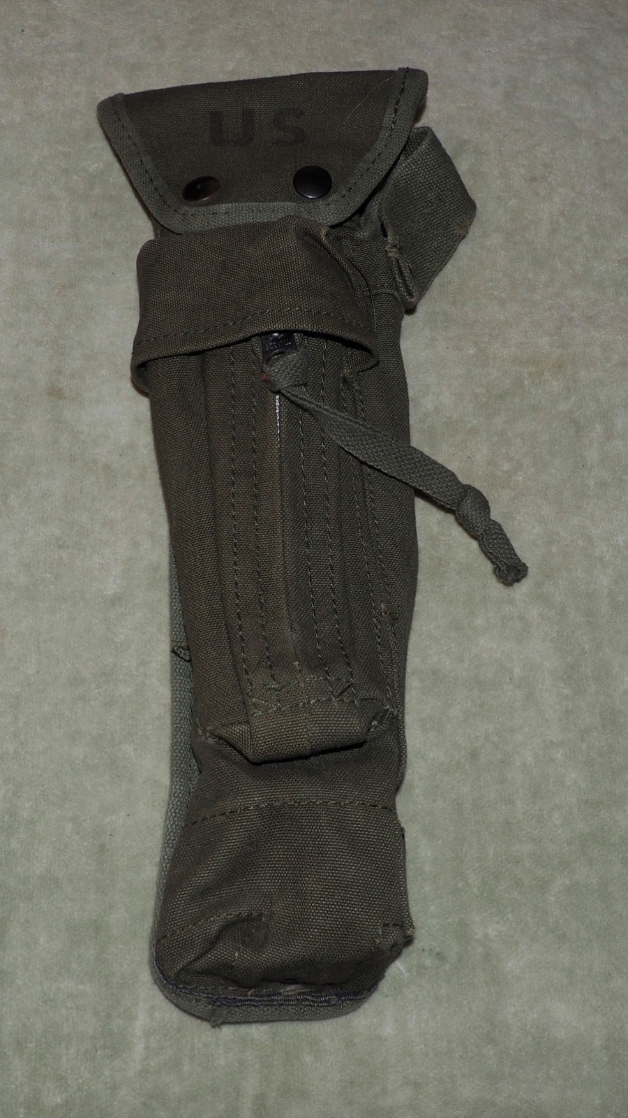 US Army VIETNAM ERA BIPOD CASE XM3 CARRYING POUCH USGI CANVAS
