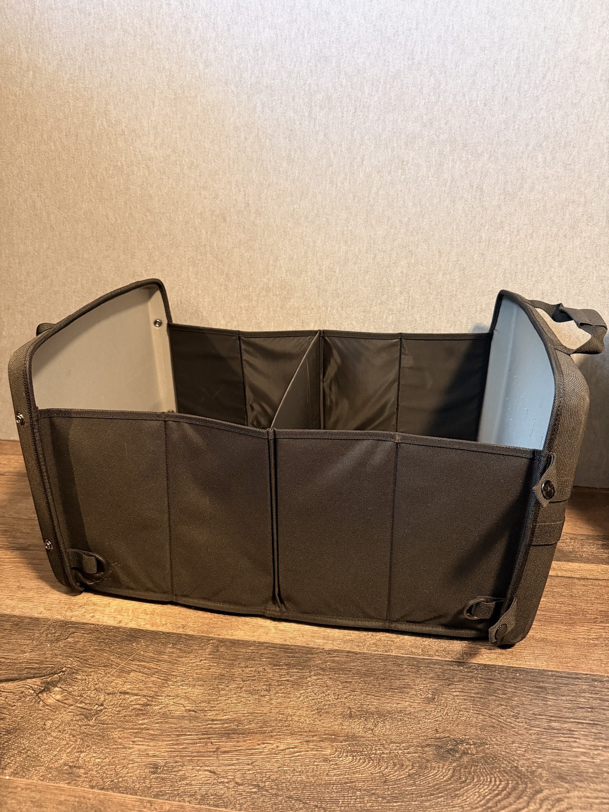 Ford Bronco Collapsible Trunk Organizer Cargo Storage Bin Dark Gray with Handles