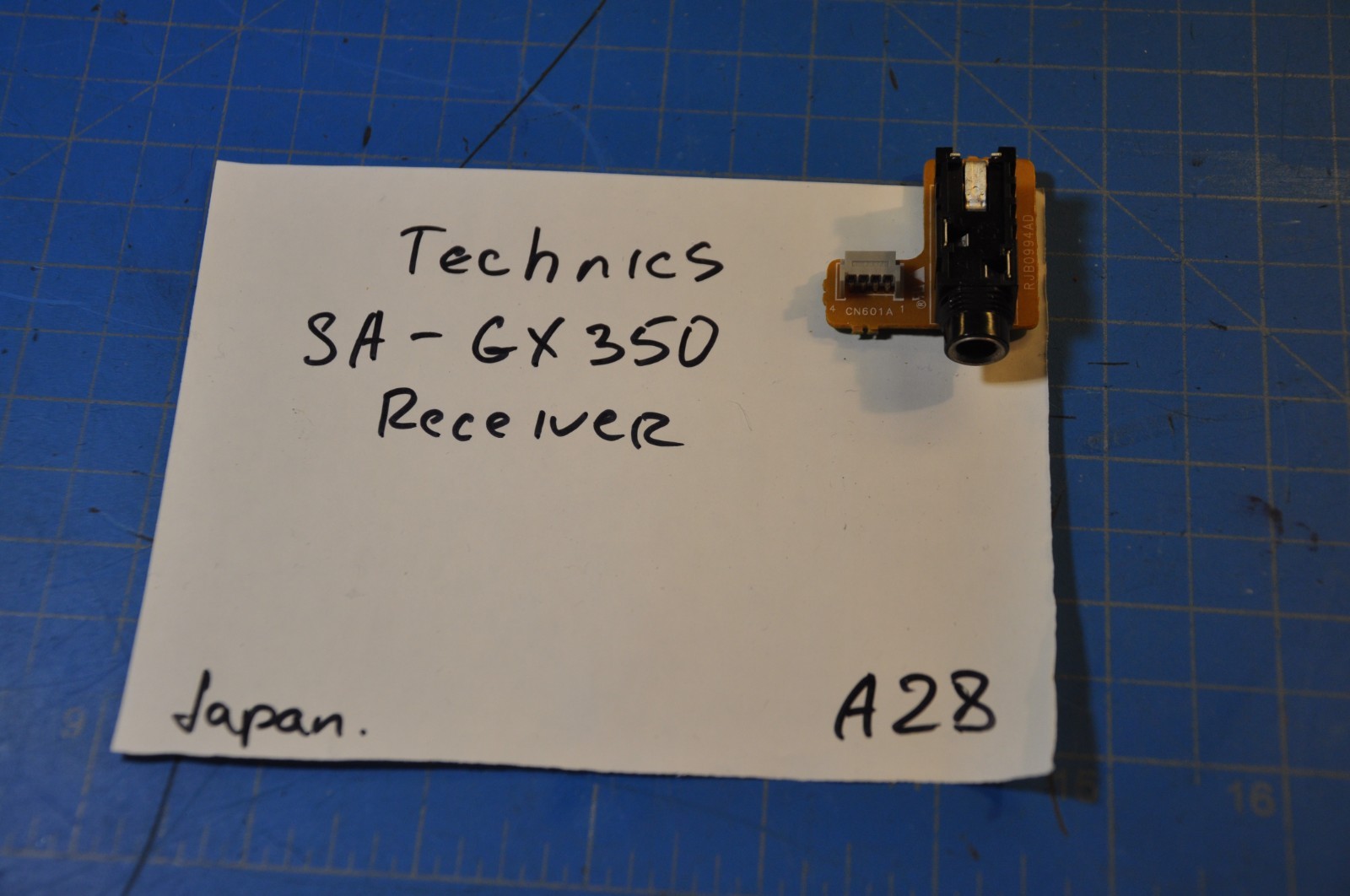 Technics SA-GX350 Receiver Replacement Headphones Input Cir Board #  RJB0994AD