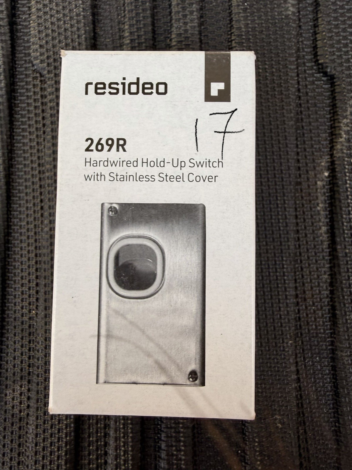 Resideo 269R Hardwired Hold Up Switch Stainless Steel Cover
