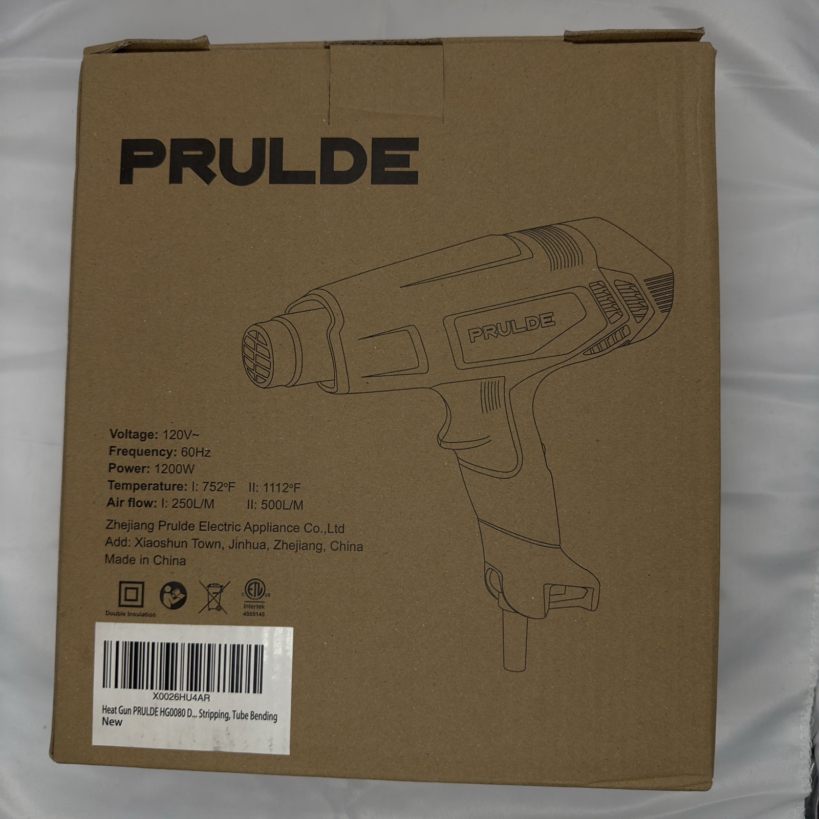 PRULDE Heavy Duty Variable Temperature Control Heat Gun (New Open-box)