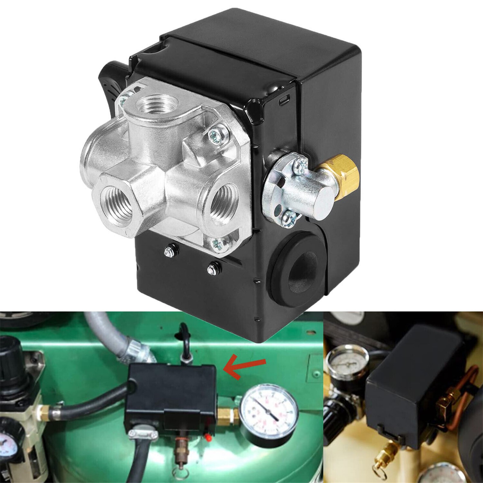 For Ingersoll-Rand 23474570 Pressure Switch Two Stage Compressor 23402545,2475↑