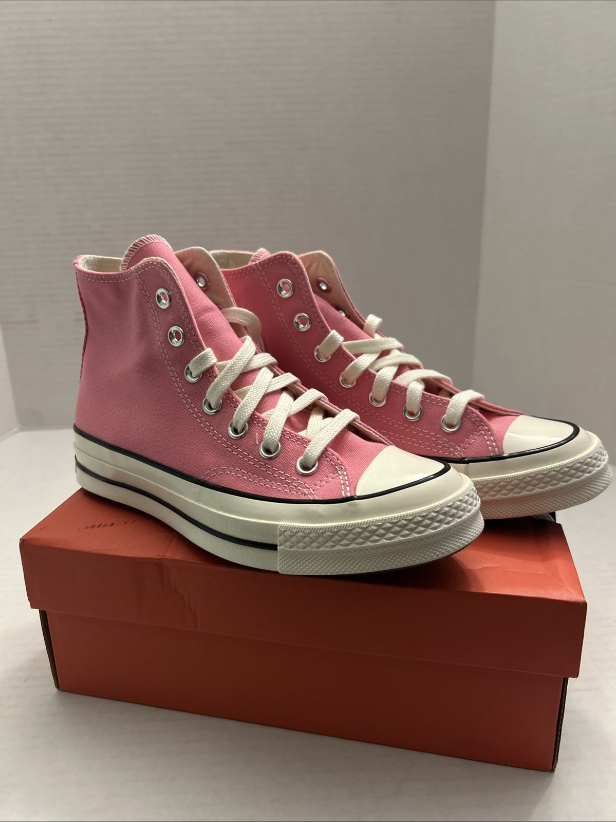 Converse Pink/Egret/Black Womens  7.5 High Top