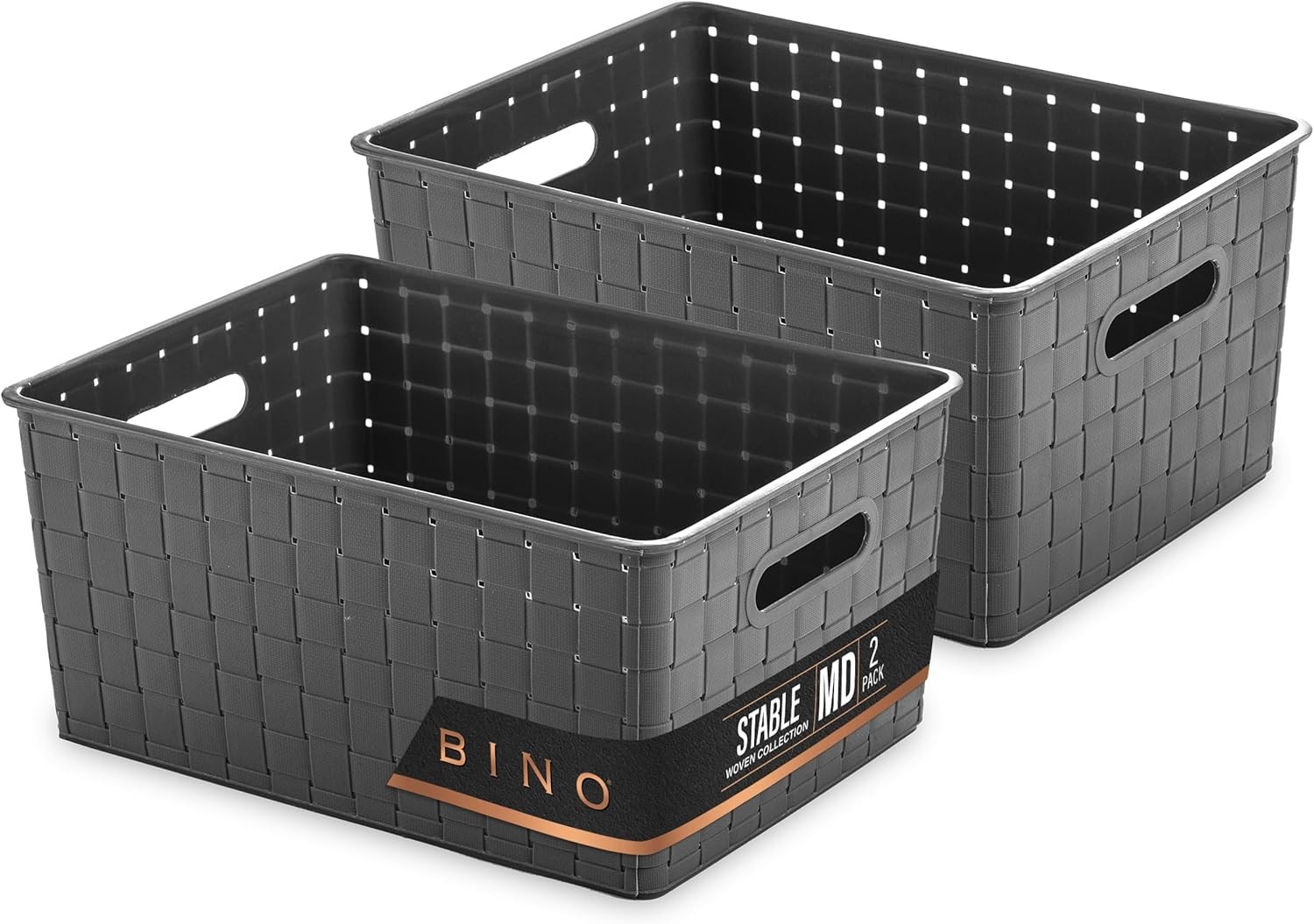 Plastic Storage Baskets Medium - Grey | THE STABLE COLLECTION | Multi