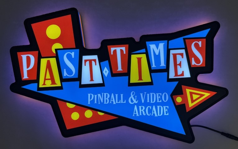 Past Times Arcade Pinball Pin-Sign Extra Large