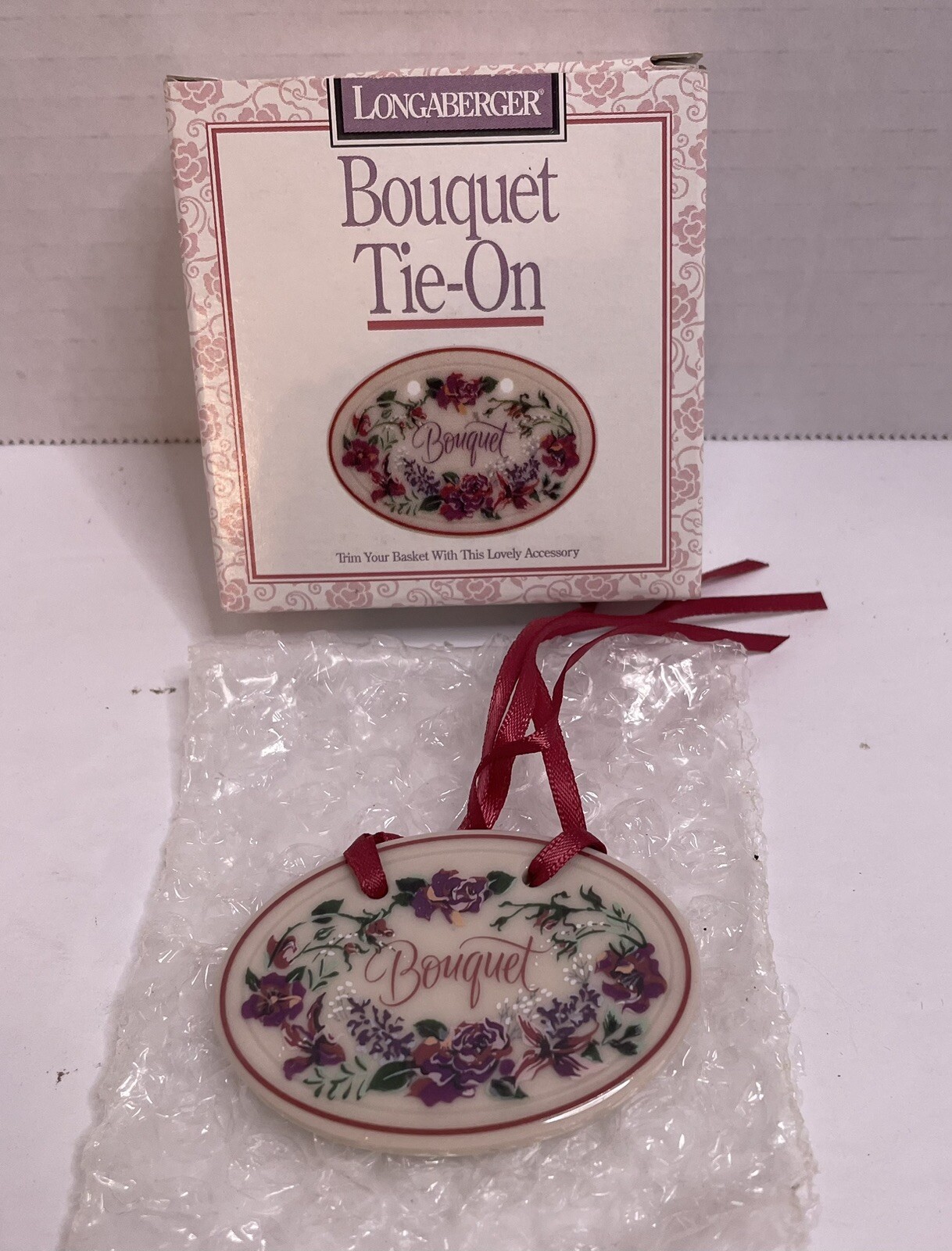 Longaberger Tie On:  Bouquet  1996,   33596