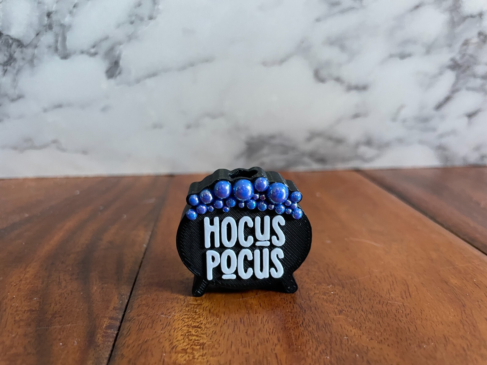 NWOT Hocus Pocus Collection Cauldron Pearl Embellished Straw Topper 1.5" x 1.25"