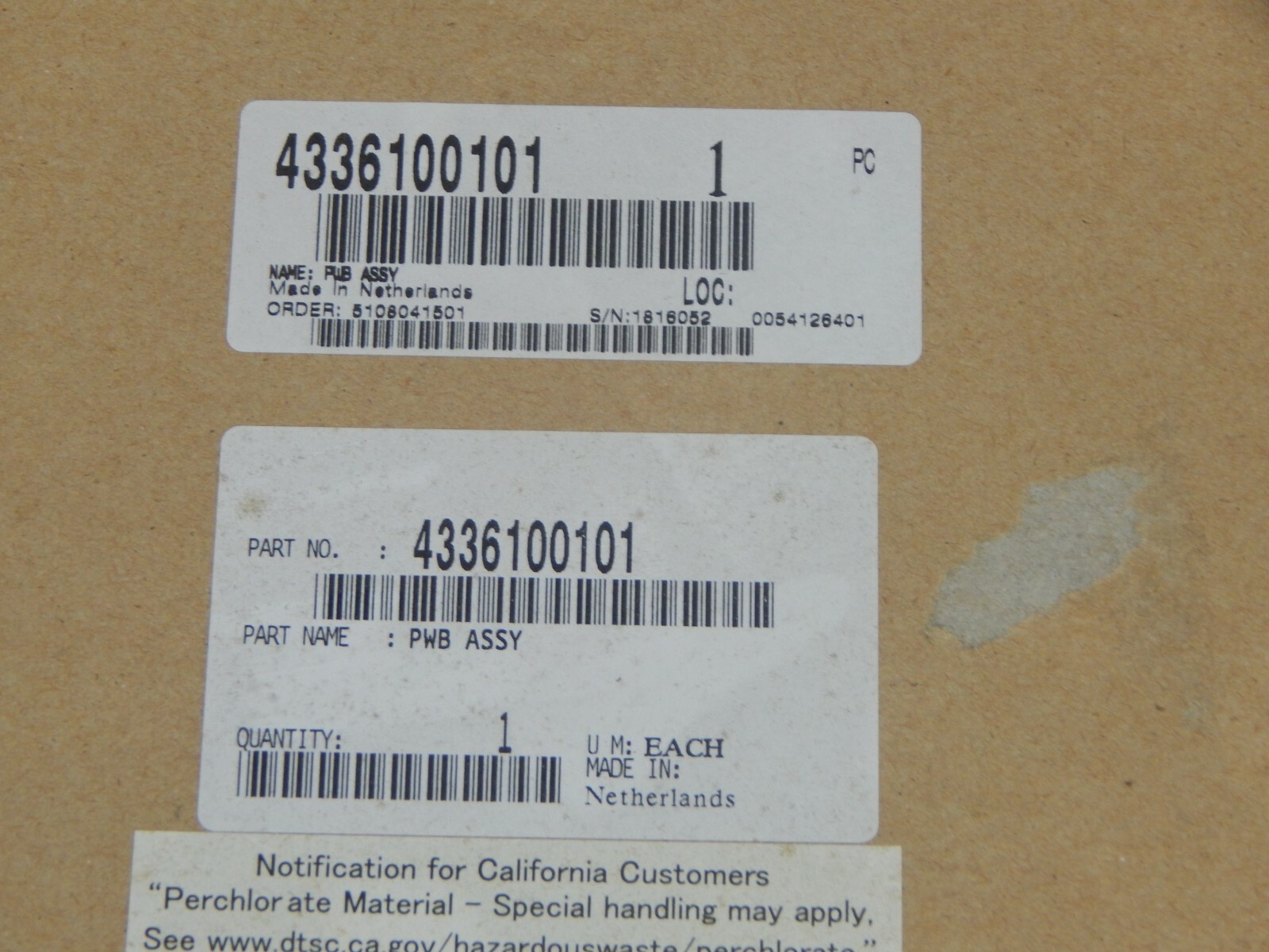 New Part #4336100101 Konica Minolta PWB Assembly