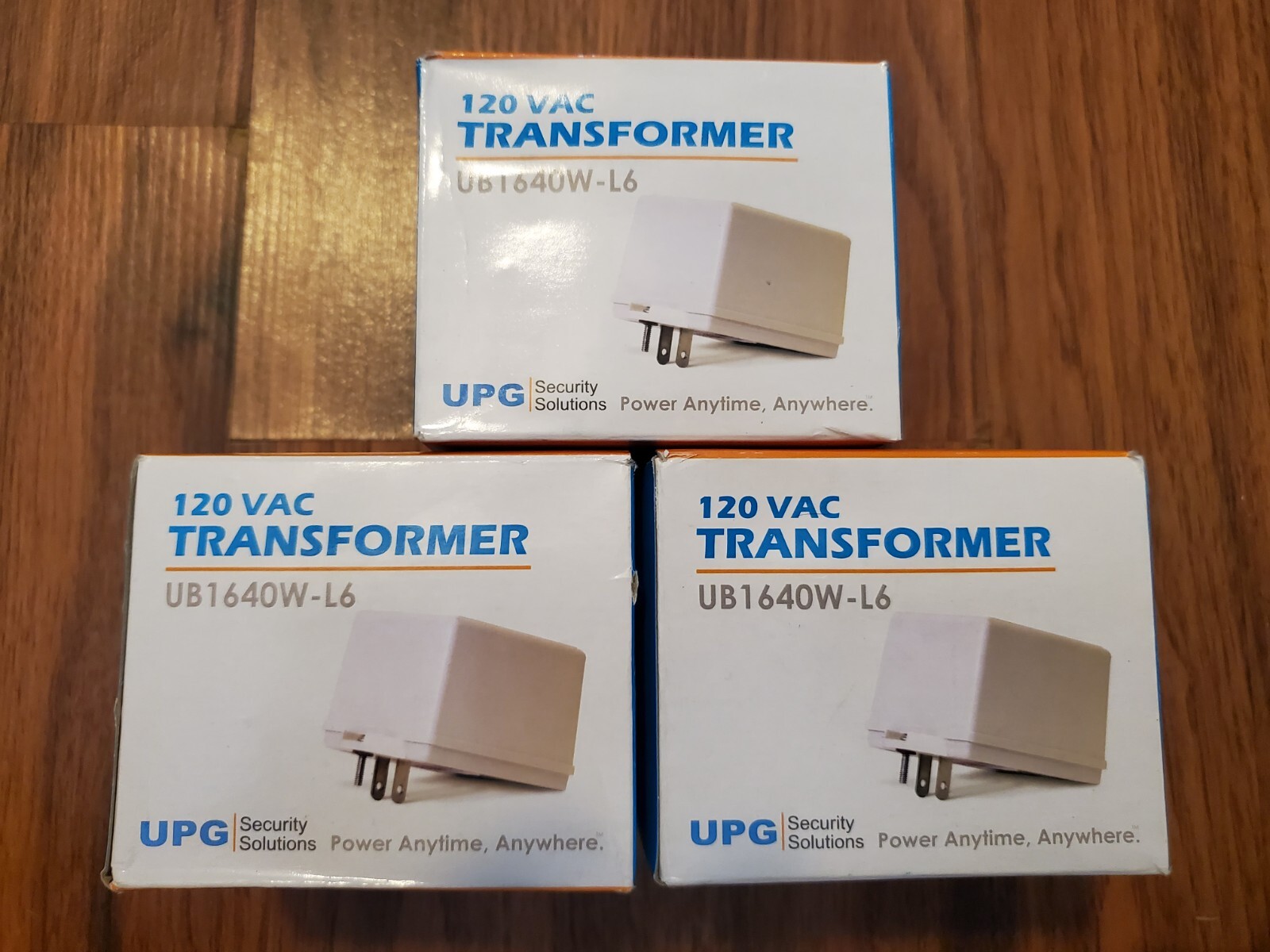 Lot of 3 UPG Security Solutions 120 VAC Transformer UB1640W-L6