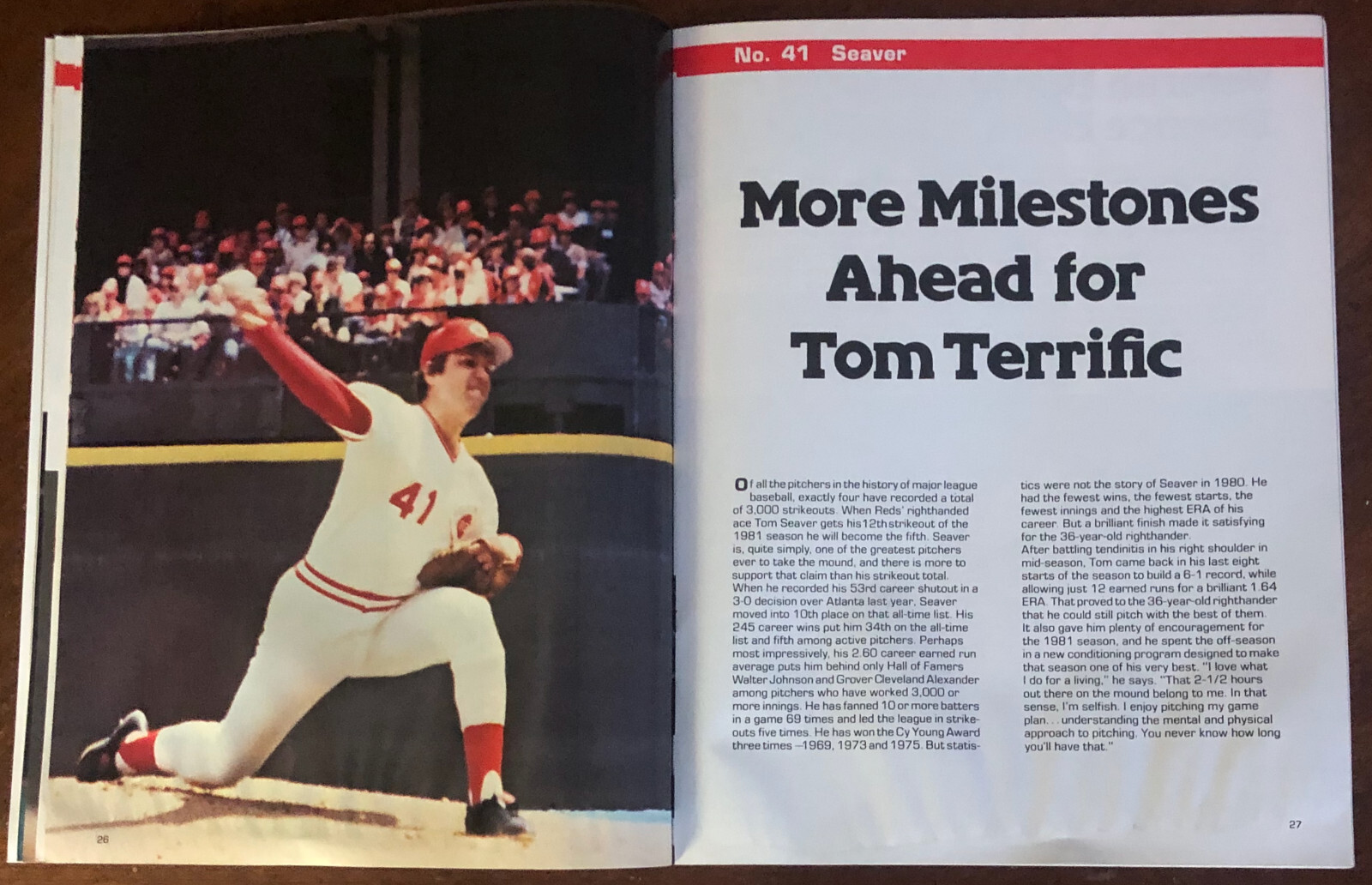 1981 Cincinnati Reds Official Yearbook
