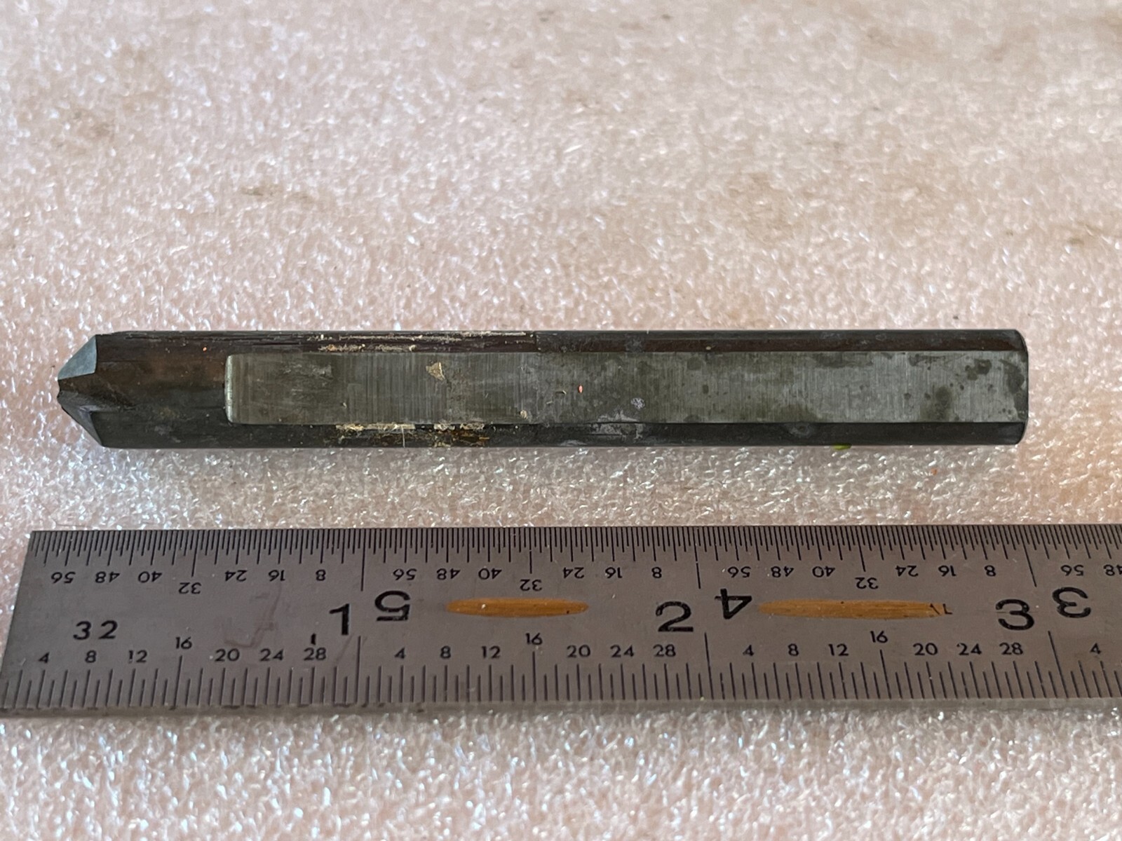 3/8" X 3" OAL with flat, Solid Carbide Countersink, 4 Flute, NEW