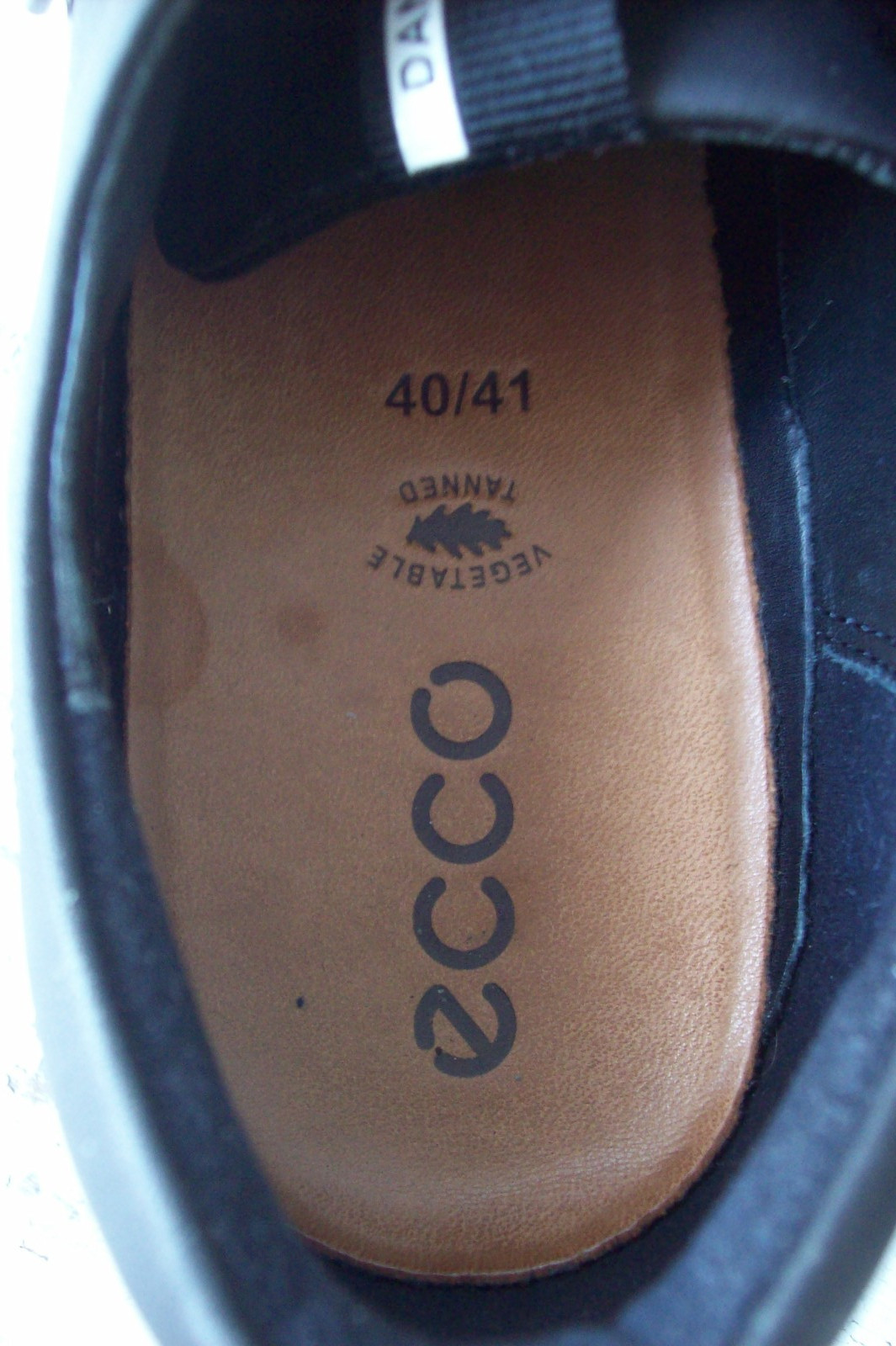 Ecco Danish Design Nubuck Sneakers~Black on Black~Mens Size 40/41 EU~US 7.5